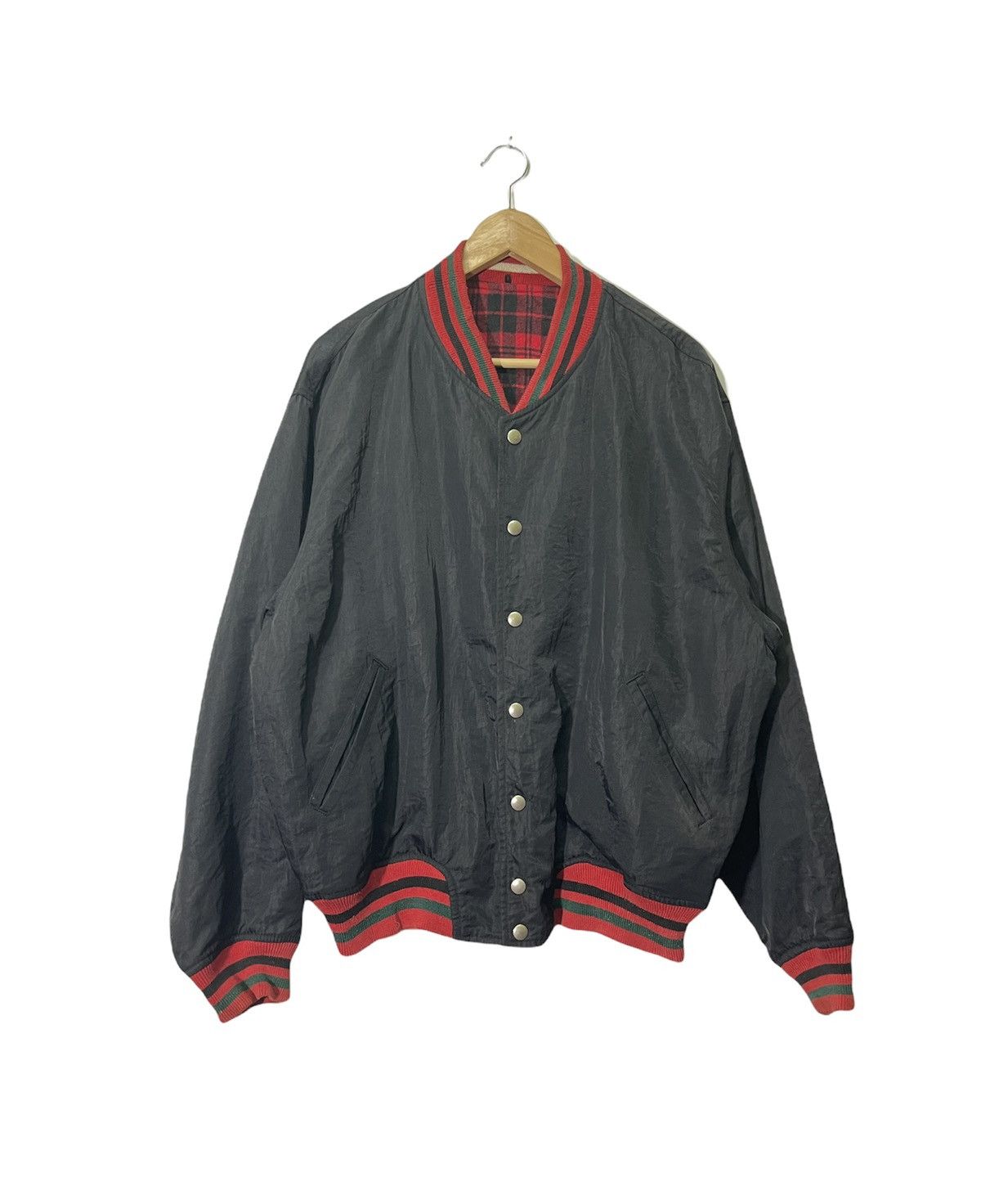 Vintage VINTAGE ATELIER SAB REVERSIBLE VARSITY JACKET Size US L / EU 52-54 / 3 - 3 Thumbnail