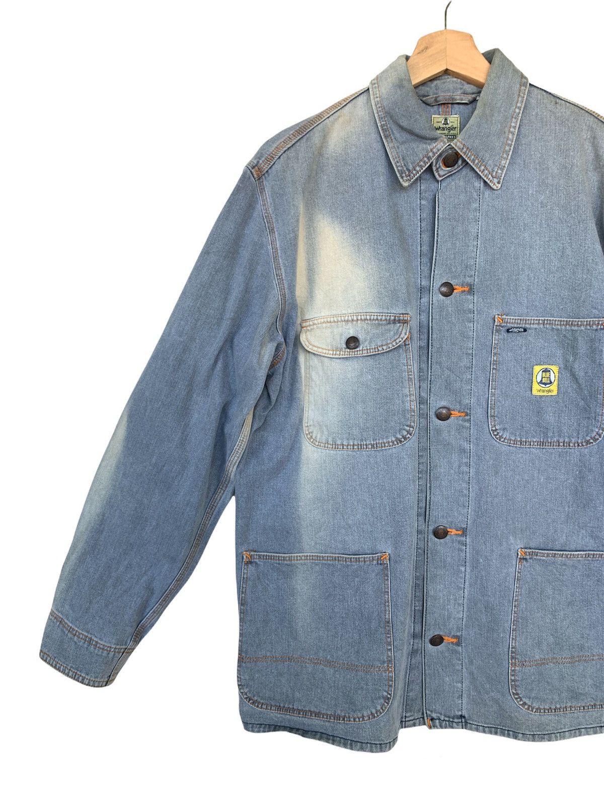 Vintage Vintage Wrangler Blue Bell Workwear Sun Faded Jacket Size US M / EU 48-50 / 2 - 6 Thumbnail