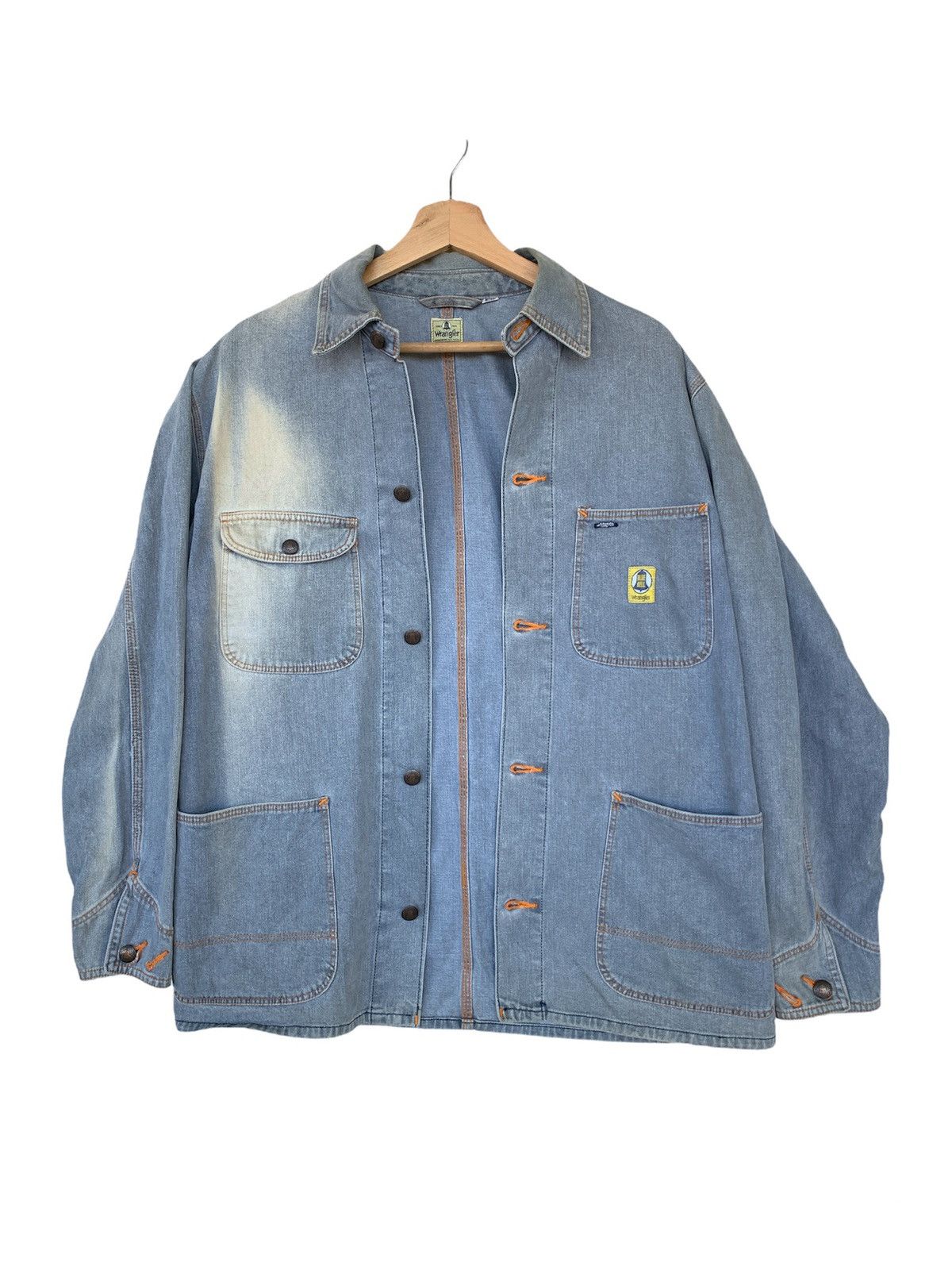 Vintage Vintage Wrangler Blue Bell Workwear Sun Faded Jacket Size US M / EU 48-50 / 2 - 3 Thumbnail