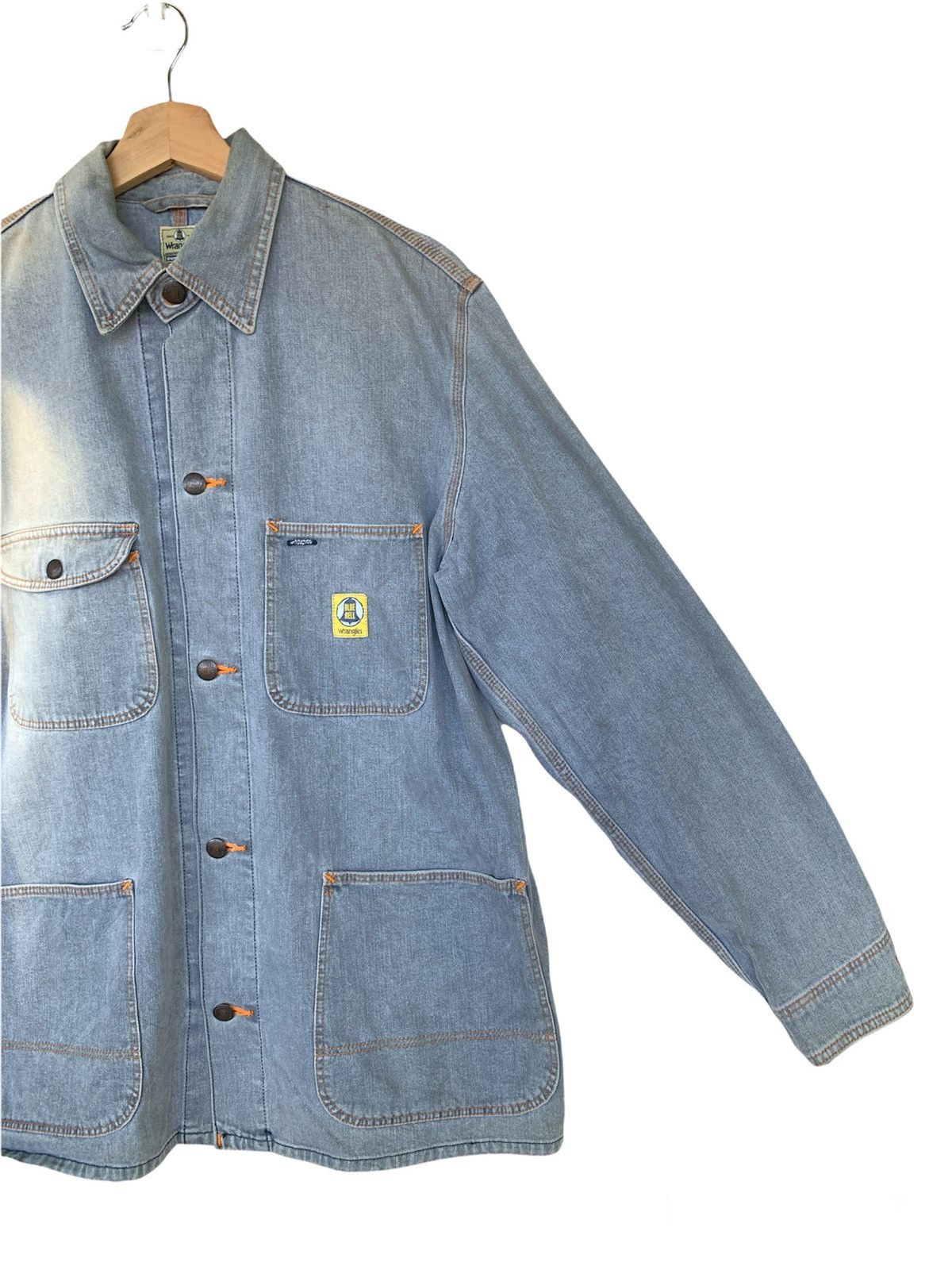 Vintage Vintage Wrangler Blue Bell Workwear Sun Faded Jacket Size US M / EU 48-50 / 2 - 7 Thumbnail