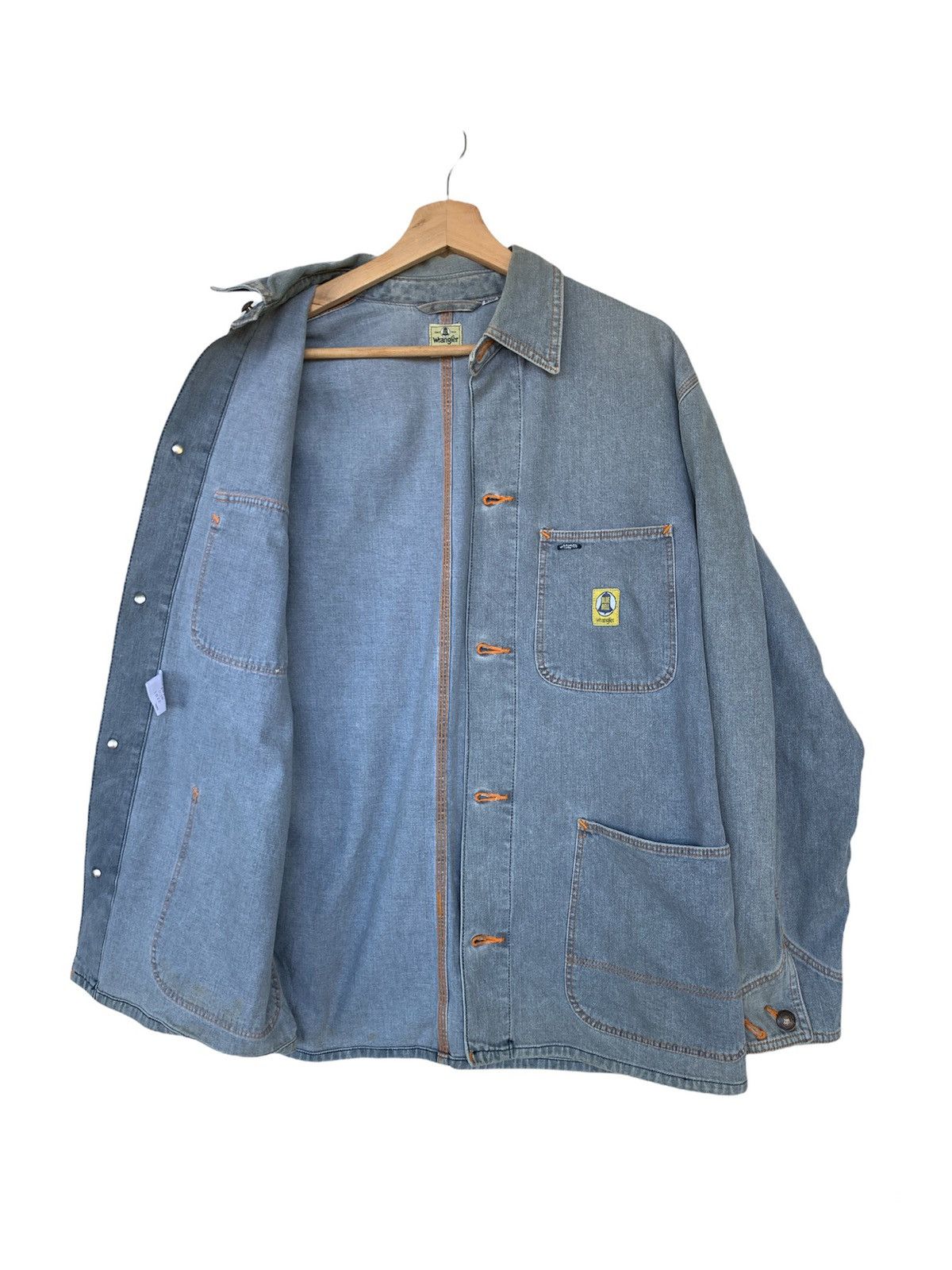Vintage Vintage Wrangler Blue Bell Workwear Sun Faded Jacket Size US M / EU 48-50 / 2 - 4 Thumbnail