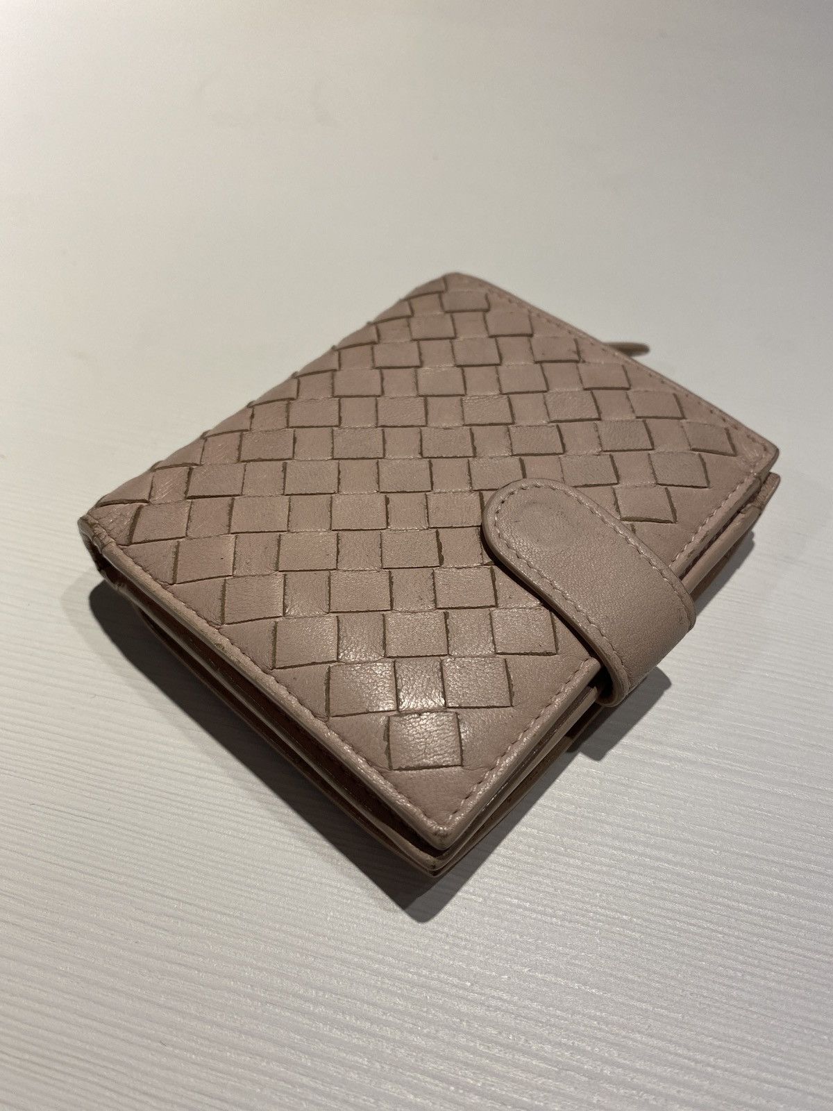 Bottega Veneta Pink Leather Wallet
