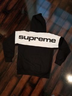 Supreme blocked 2024 hoodie black