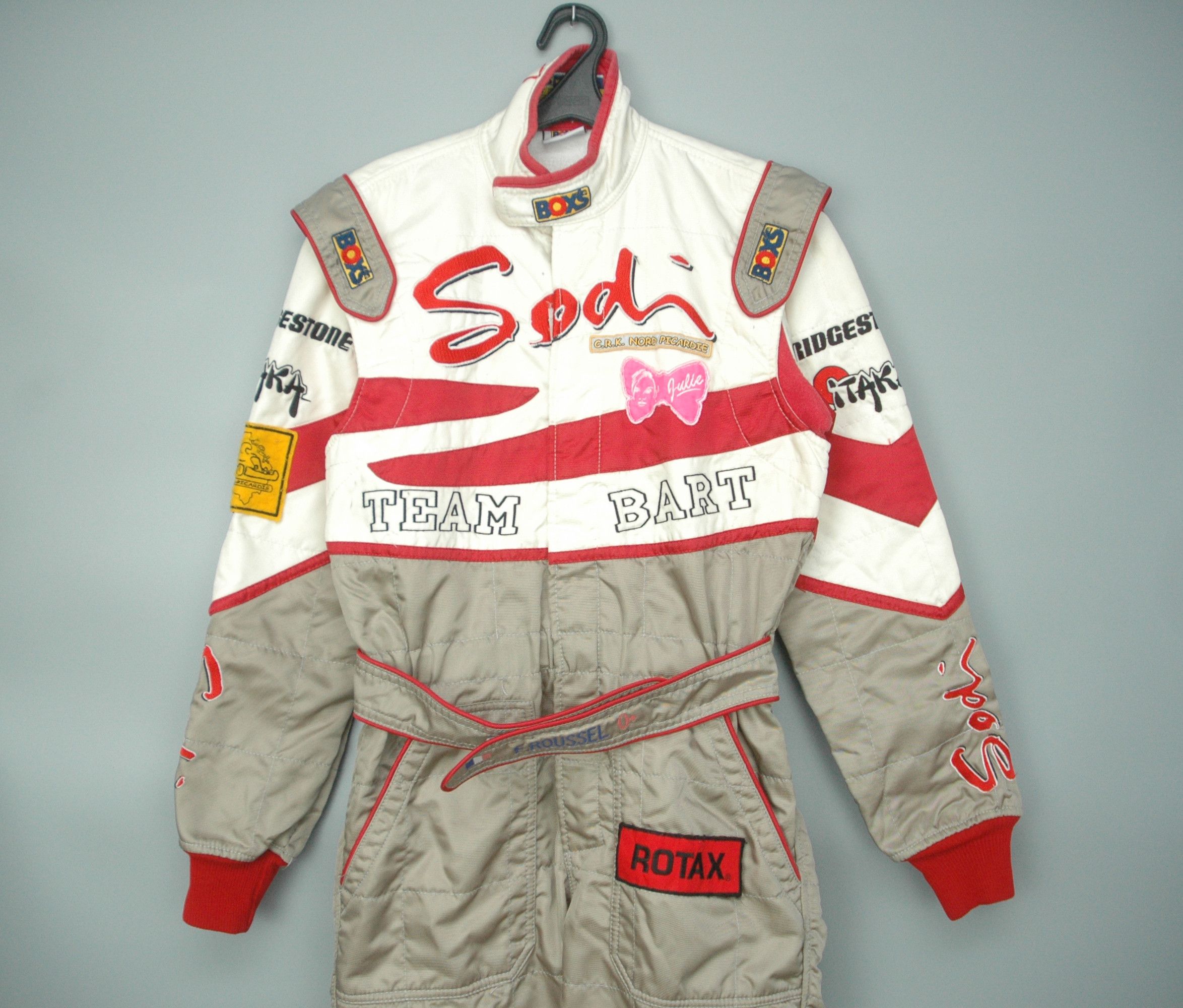 Formula 1 Vintage BOXS Team Bart Racing France Karting Bridgestone Size US 34 / EU 50 - 2 Thumbnail