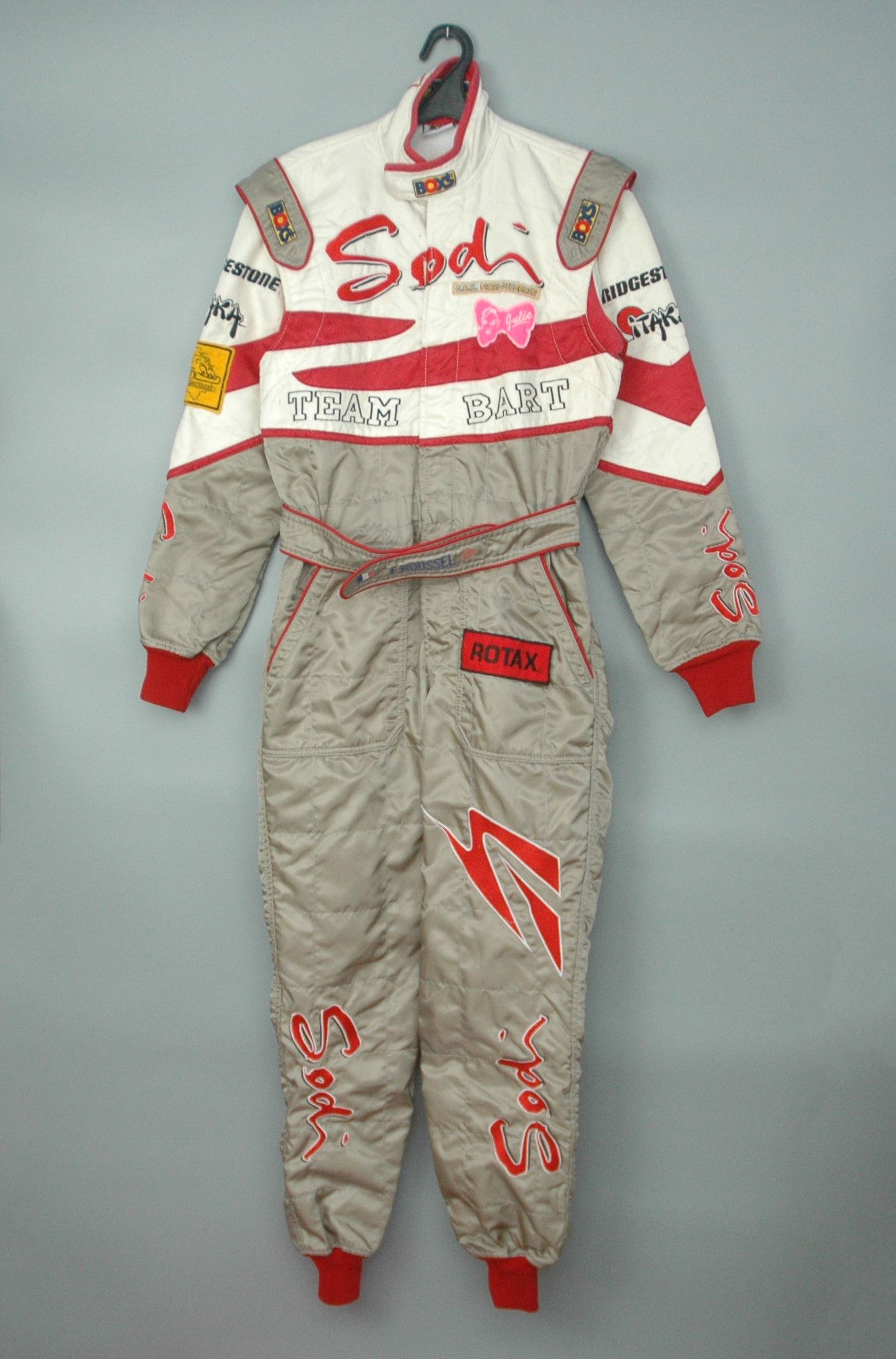 Formula 1 Vintage BOXS Team Bart Racing France Karting Bridgestone Size US 34 / EU 50 - 1 Thumbnail