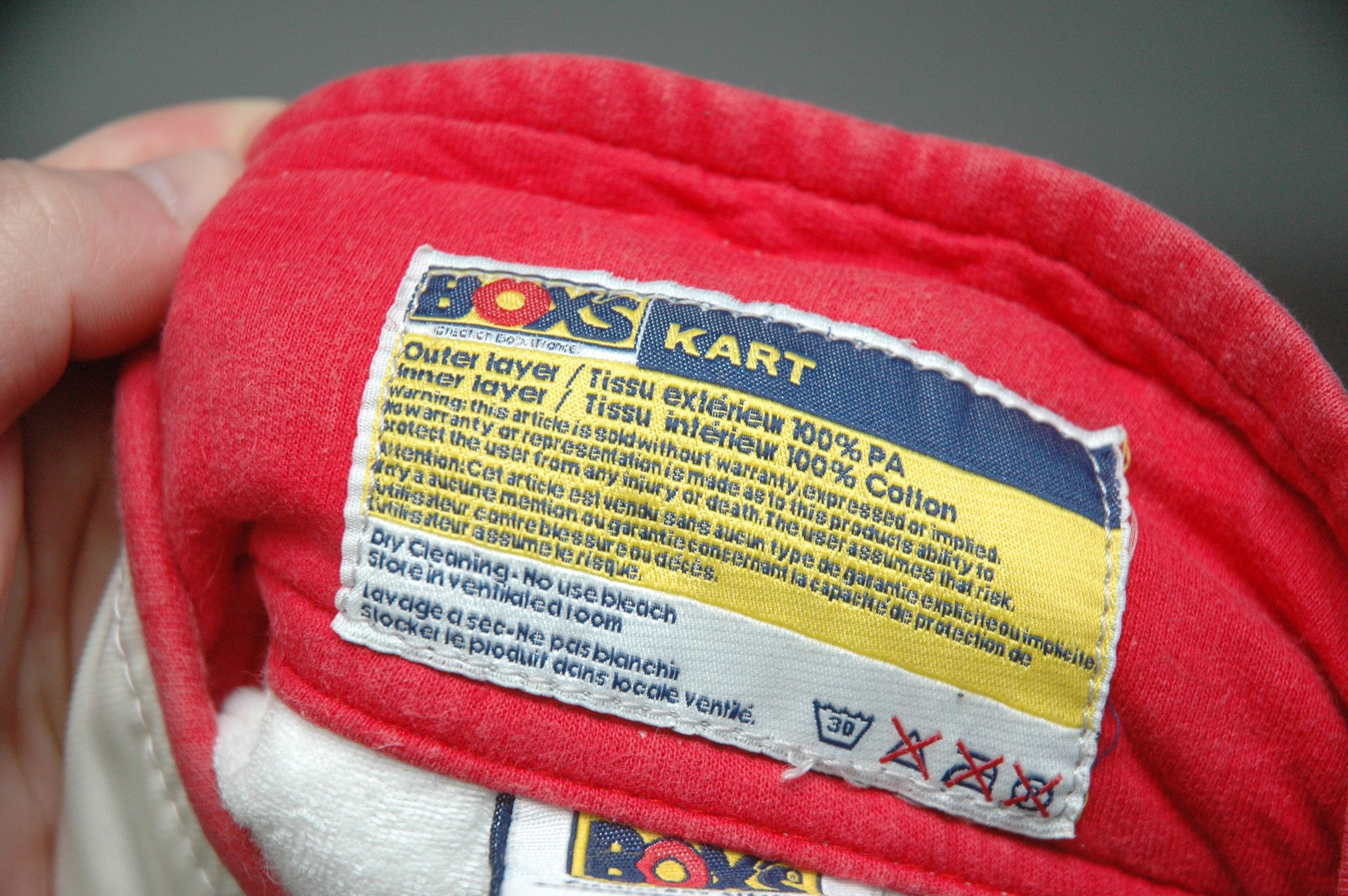 Formula 1 Vintage BOXS Team Bart Racing France Karting Bridgestone Size US 34 / EU 50 - 15 Thumbnail