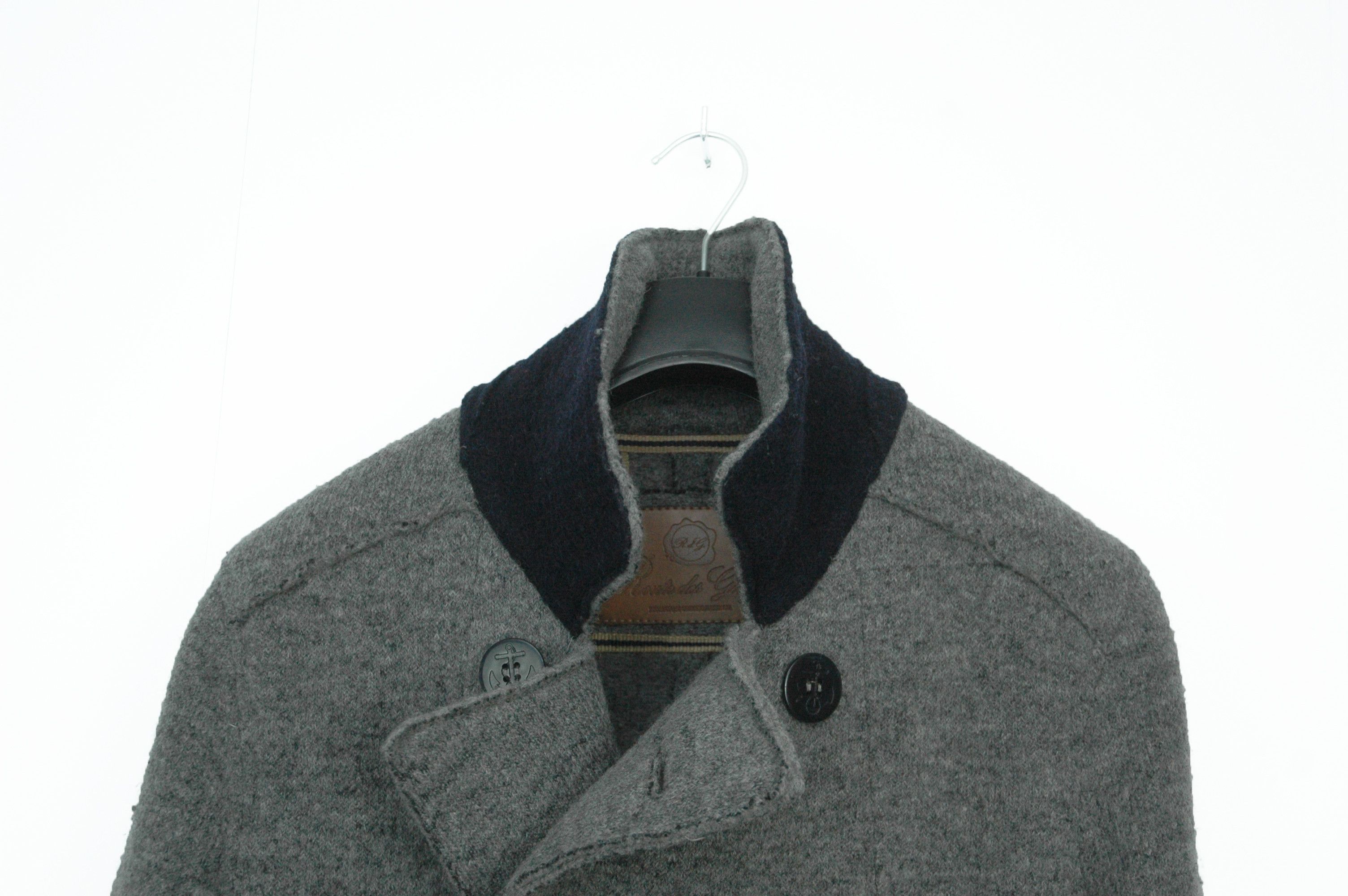 Route des Garden ROUTE DES GARDEN Wool Coat Jacket Made in Italy Size US L / EU 52-54 / 3 - 3 Thumbnail