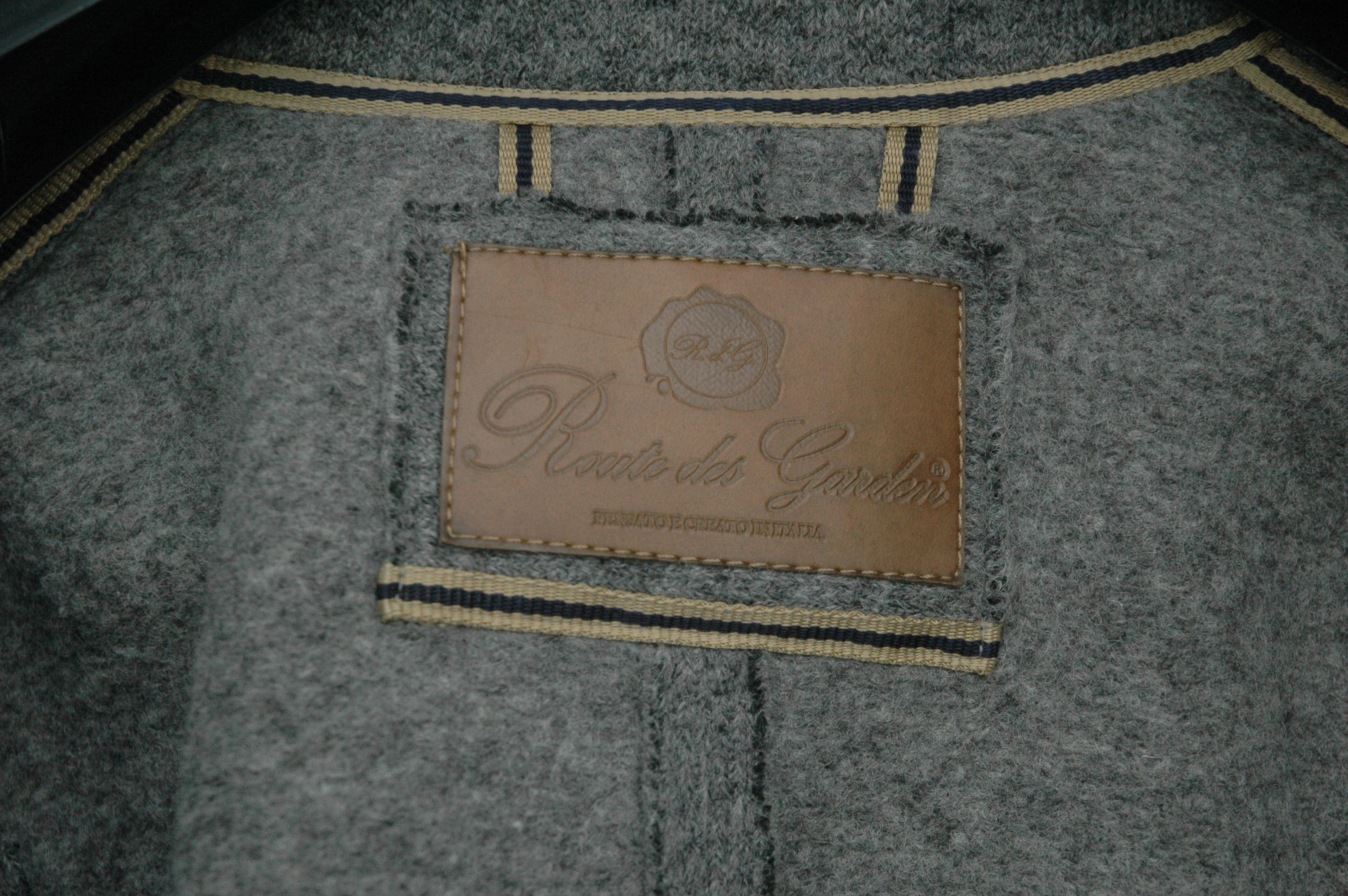 Route des Garden ROUTE DES GARDEN Wool Coat Jacket Made in Italy Size US L / EU 52-54 / 3 - 8 Thumbnail