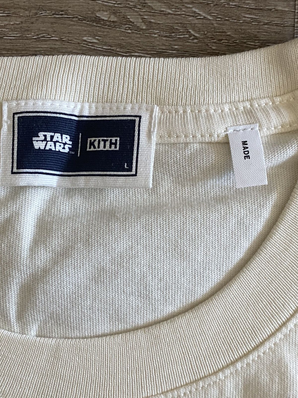 Kith × Star Wars Kith x Star Wars Leia Vintage Tee Sandrift Large 