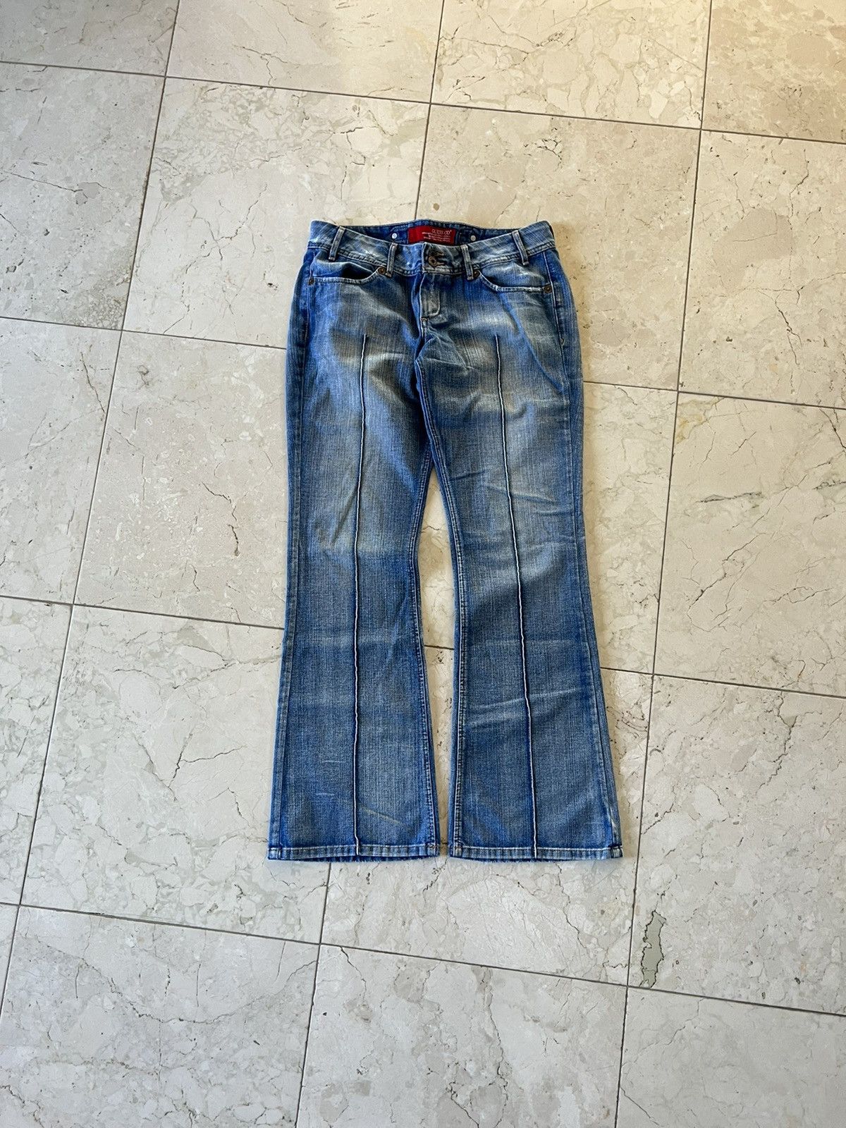 Guess vintage guess low rise flared jeans Size US 30 / EU 46 - 1 Thumbnail