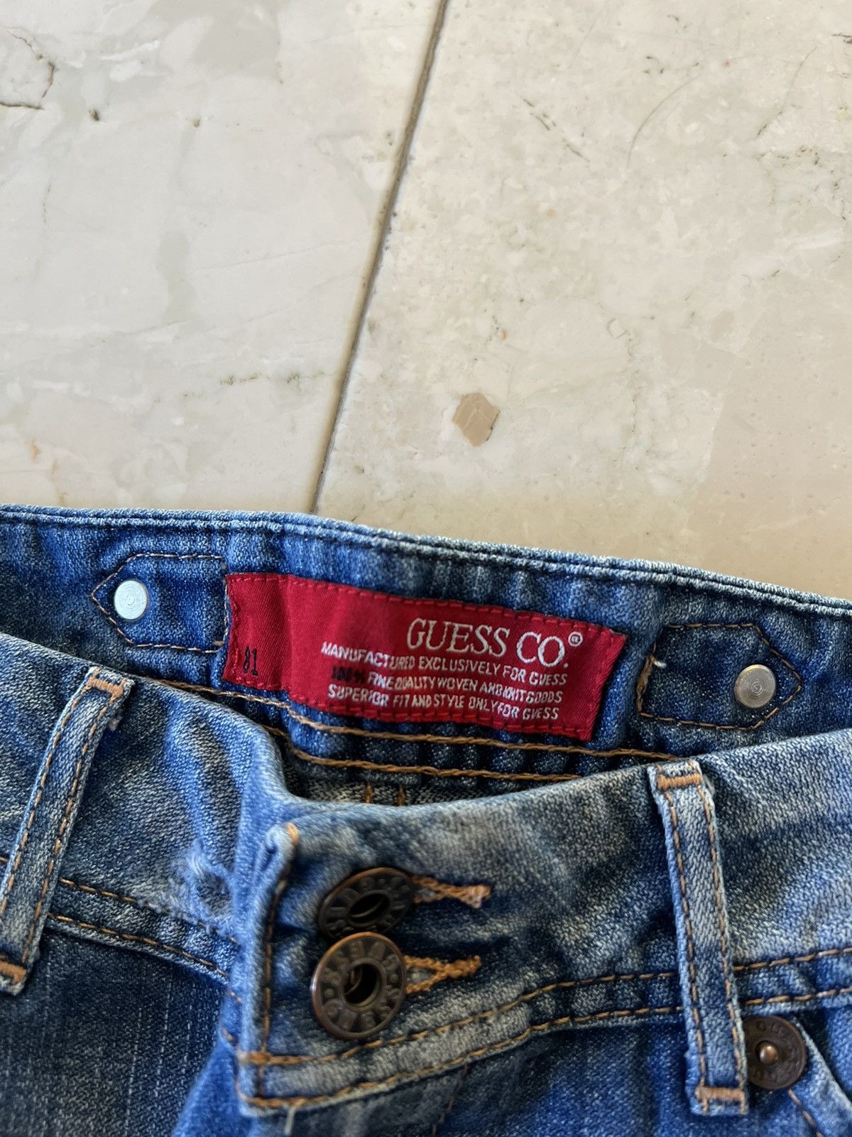Guess vintage guess low rise flared jeans Size US 30 / EU 46 - 4 Thumbnail