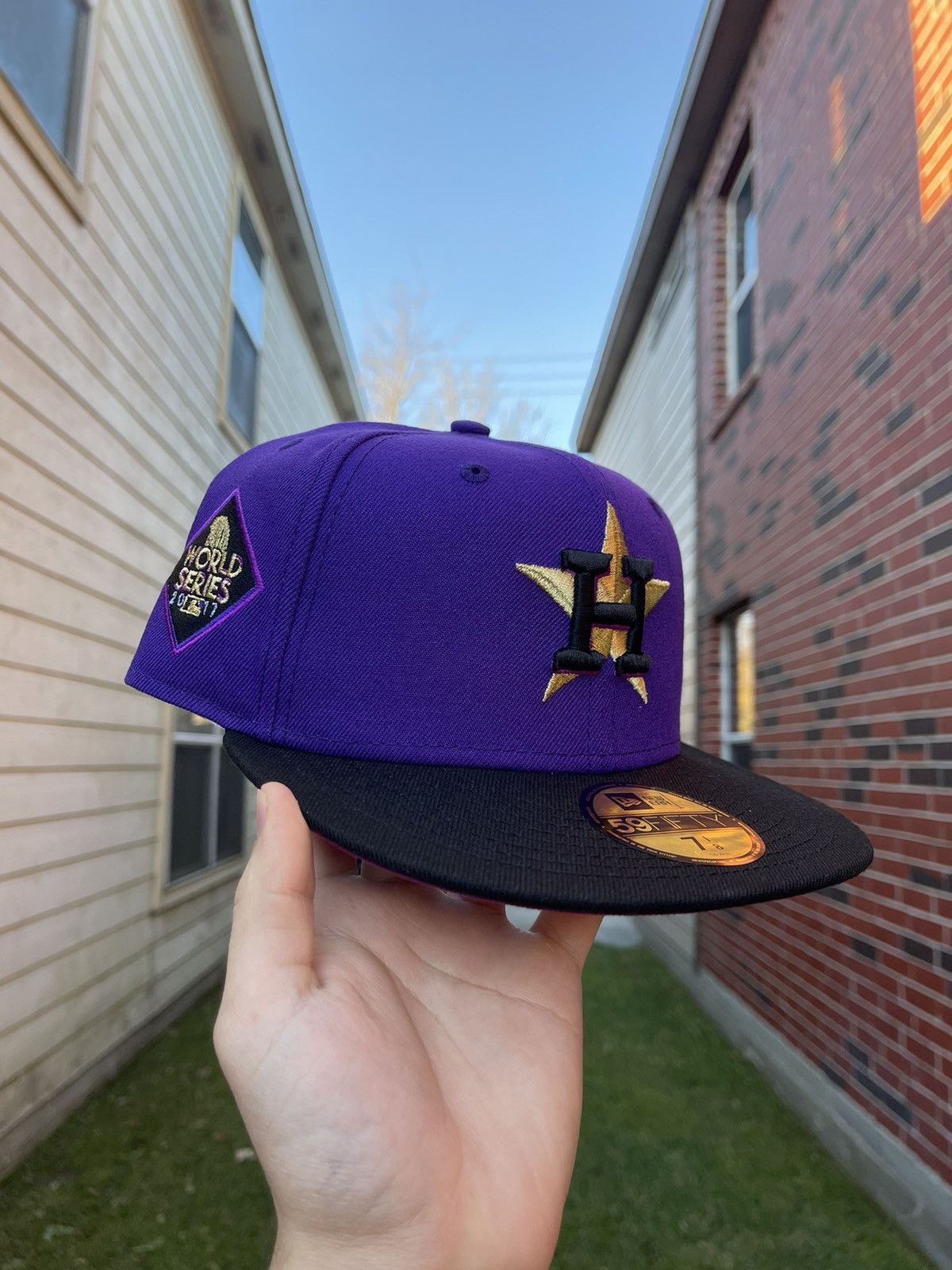 Casquette ajustée 59FIFTY à rayures fines bleu marine des Houston Astros de New Era pour homme