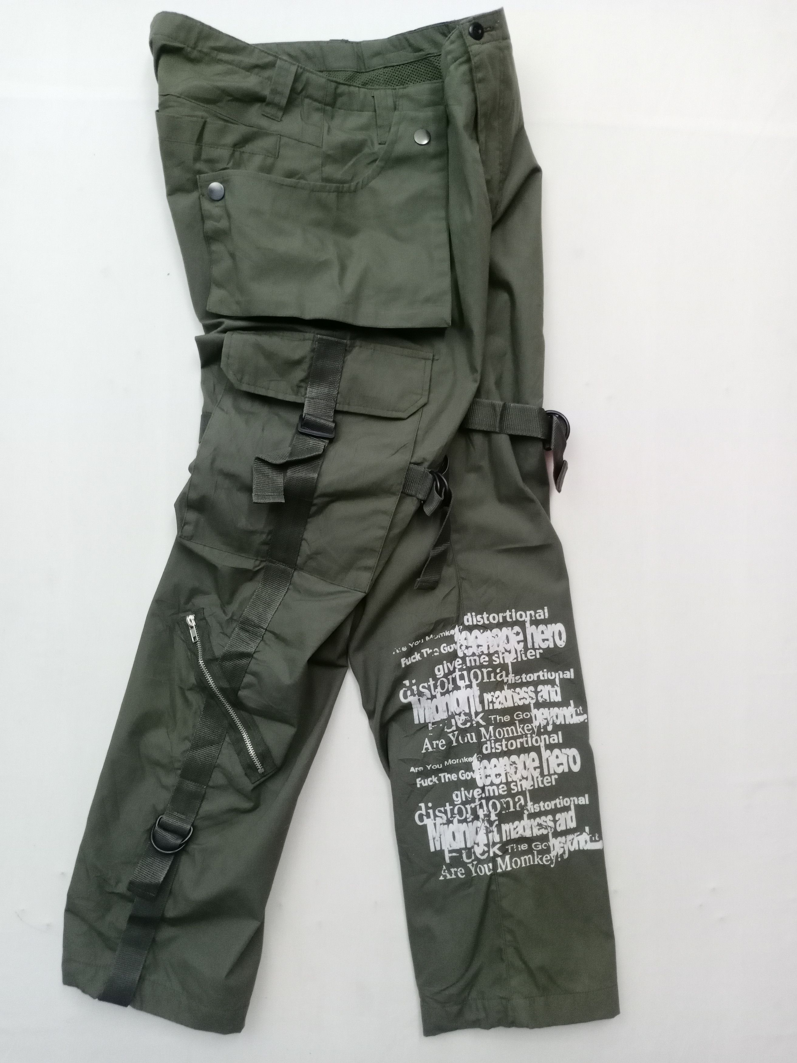 Japanese Brand Rare! Homme Bold Japaneses Tactical Multipocket Cargo Pant Size US 32 / EU 48 - 2 Thumbnail