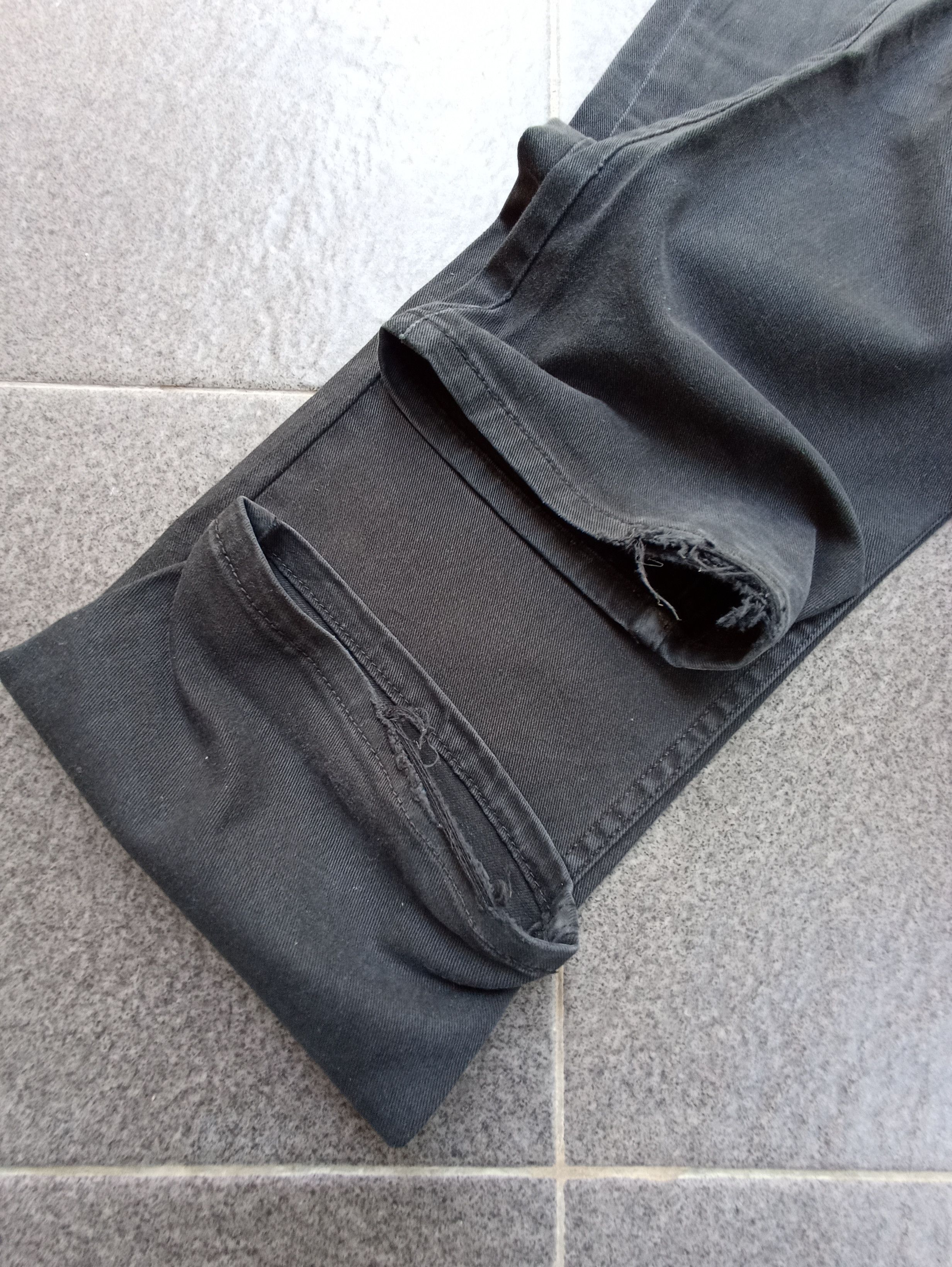 Jean × Levi's × Vintage Vintage Levis 504 black Patch Work Jean - J189 Size US 37 - 7 Thumbnail