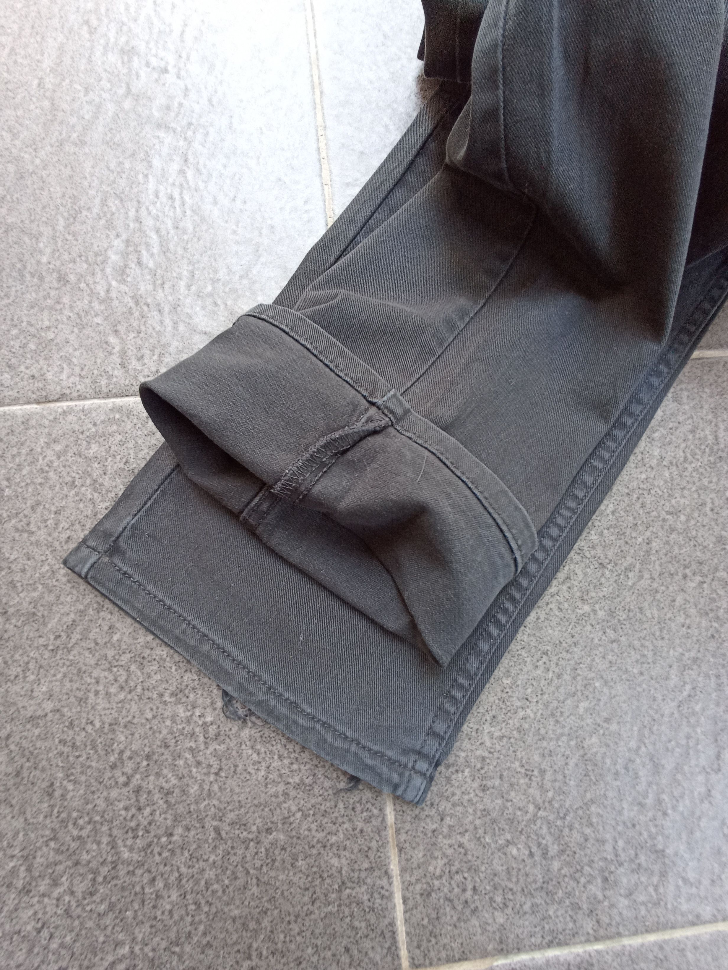 Jean × Levi's × Vintage Vintage Levis 504 black Patch Work Jean - J189 Size US 37 - 6 Thumbnail