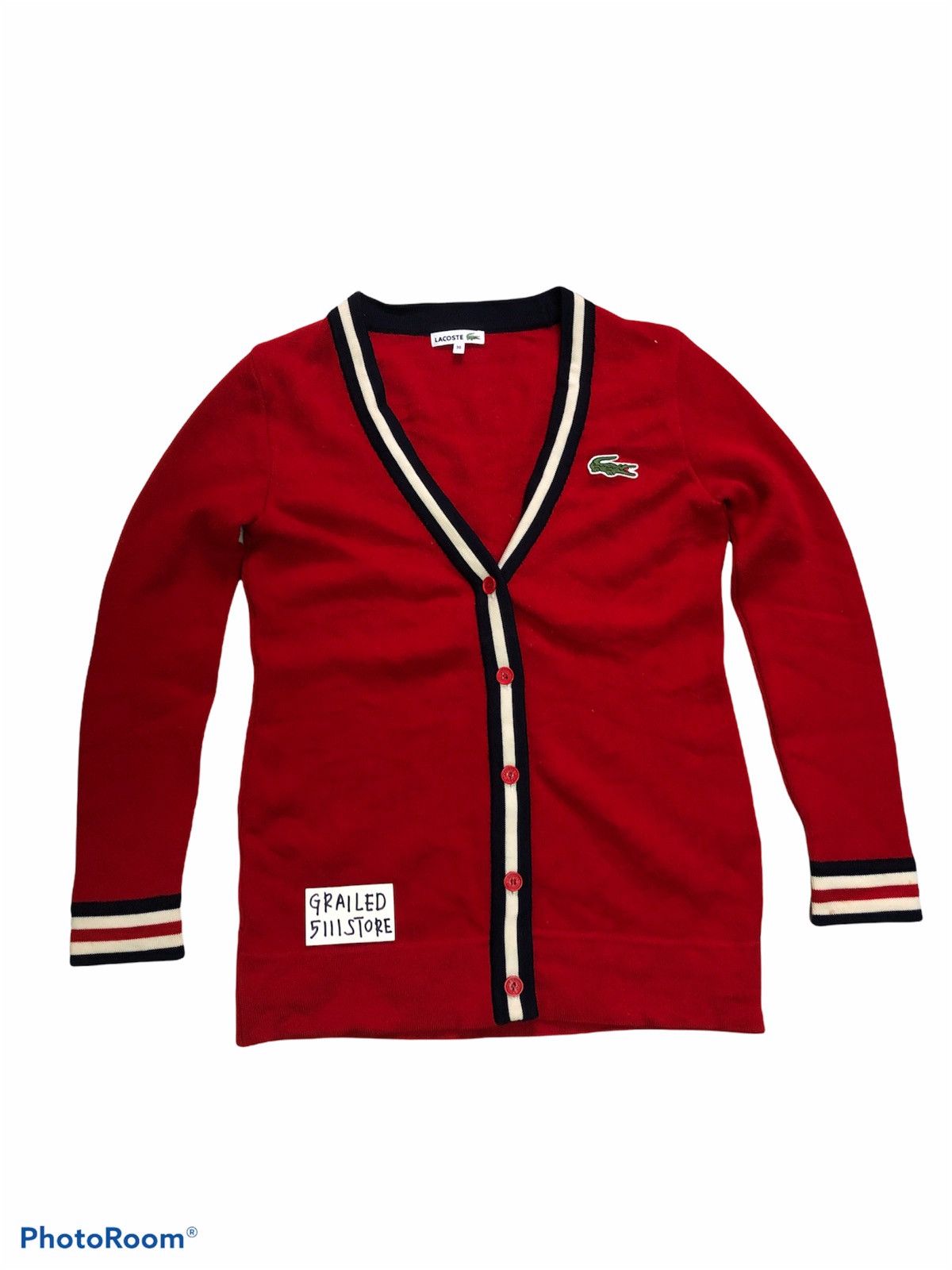 Lacoste LACOSTE Knit Cardigan Size US XS / EU 42 / 0 - 1 Thumbnail