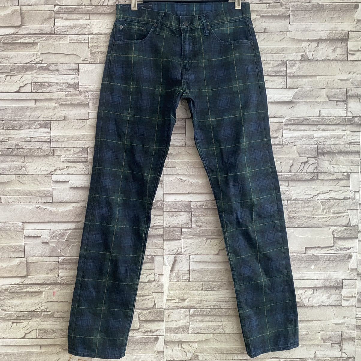 Polo Ralph Lauren Vintage Polo Ralph Lauren Jeans Sullivan slim Plaid 31x33 Size US 31 - 3 Thumbnail