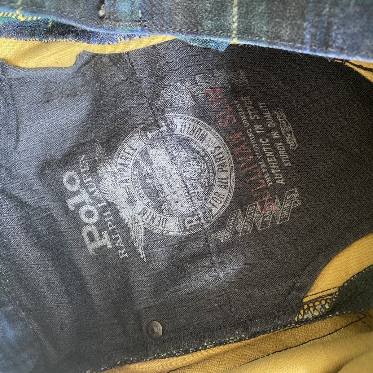 Polo Ralph Lauren Vintage Polo Ralph Lauren Jeans Sullivan slim Plaid 31x33 Size US 31 - 12 Thumbnail