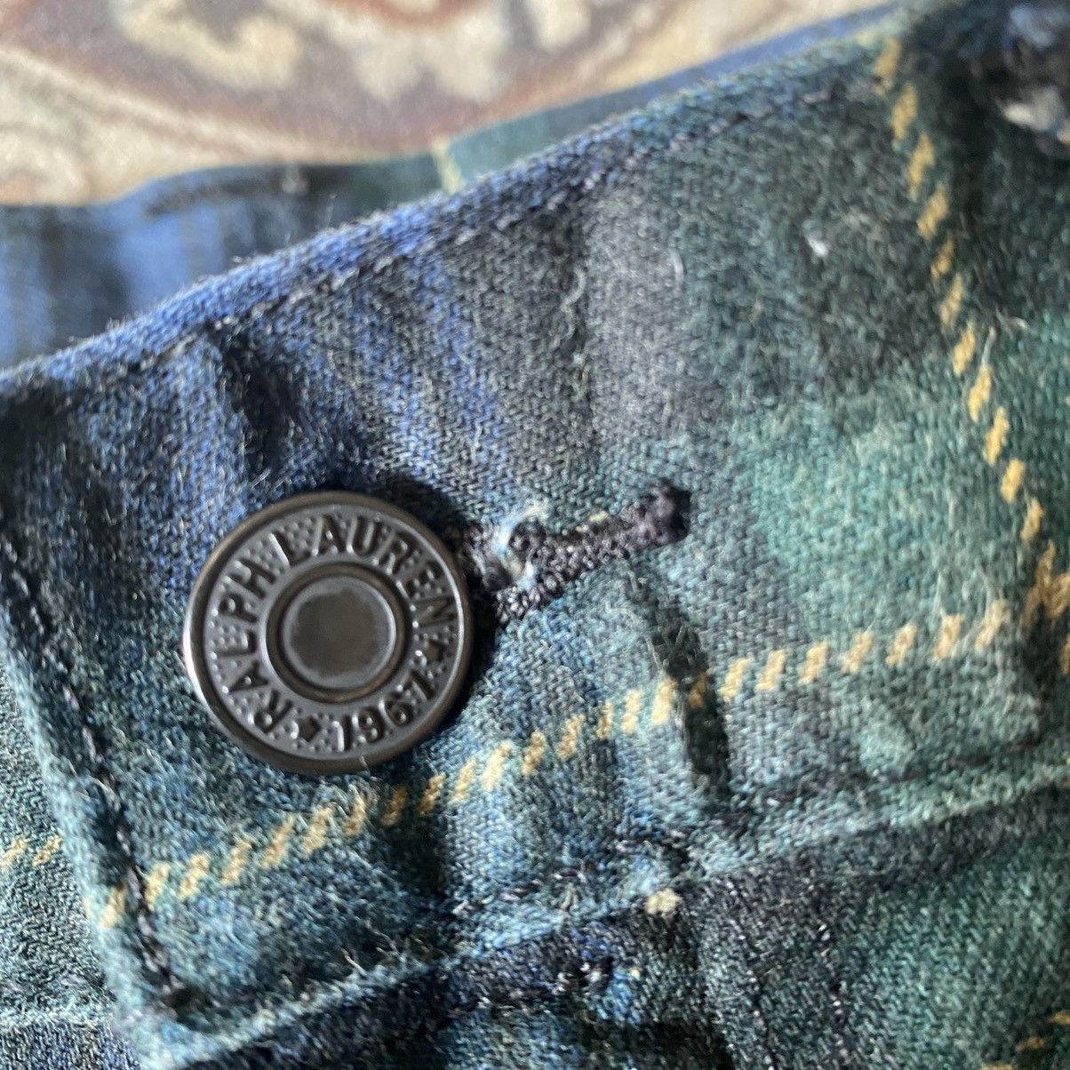 Polo Ralph Lauren Vintage Polo Ralph Lauren Jeans Sullivan slim Plaid 31x33 Size US 31 - 15 Thumbnail
