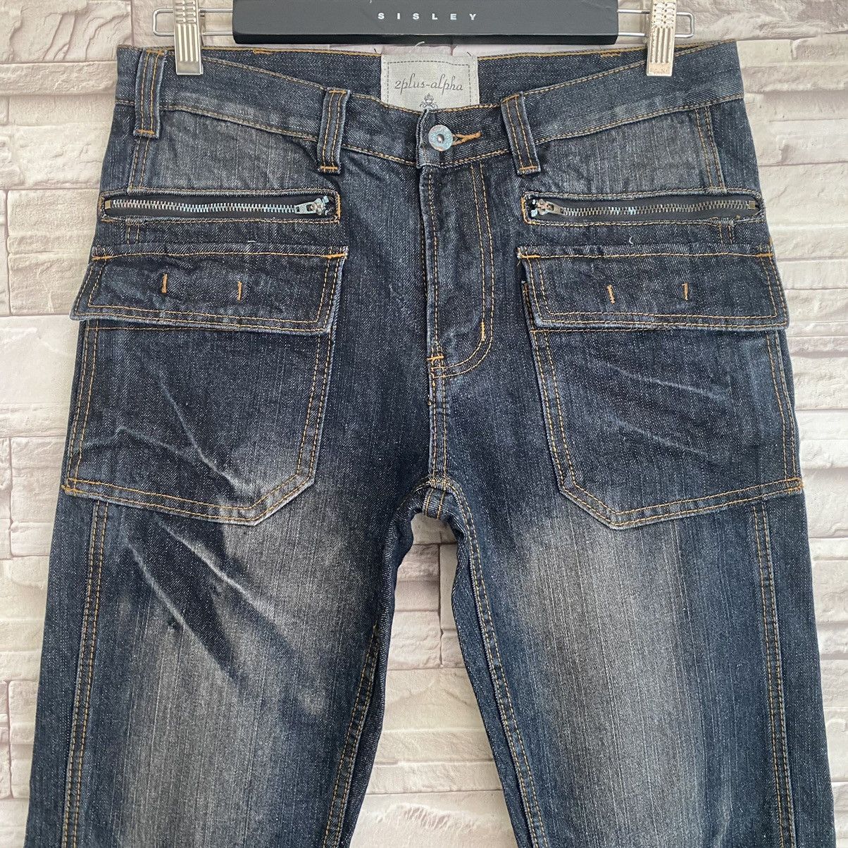 Japanese Brand Japanese Brand 2PLUS ALPHA Denim Bush Pants 6pocket Size US 32 / EU 48 - 4 Thumbnail