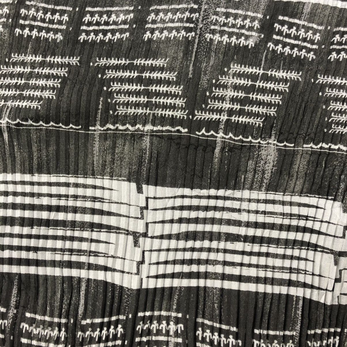 Pleats Please Issey Miyake RARE🔥1980s Issey Miyake Pleats Please Aztec Apron Size S / US 4 / IT 40 - 10 Thumbnail