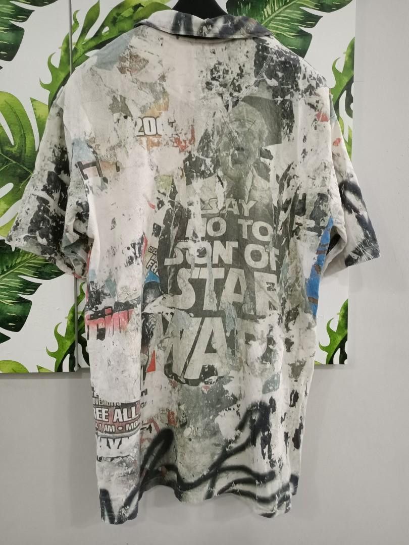 Japanese Brand Vintage Balance Co. Japan Graffiti Overprint Polo XL Size US XL / EU 56 / 4 - 4 Thumbnail