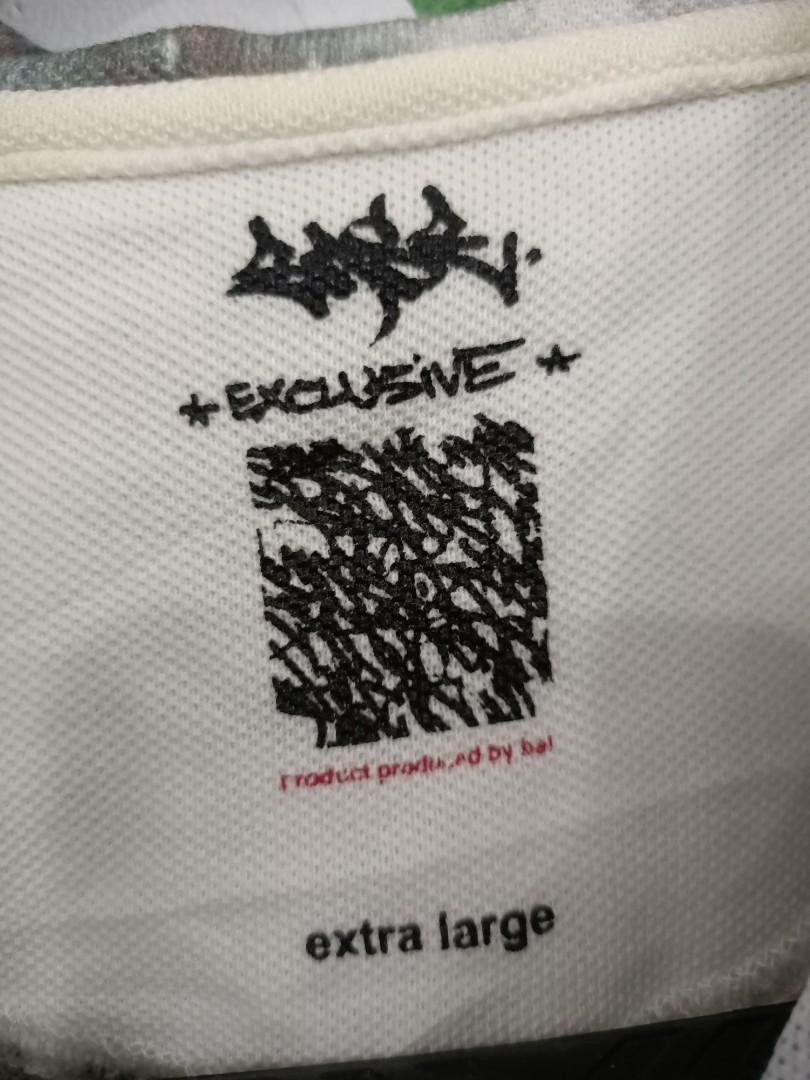 Japanese Brand Vintage Balance Co. Japan Graffiti Overprint Polo XL Size US XL / EU 56 / 4 - 7 Thumbnail