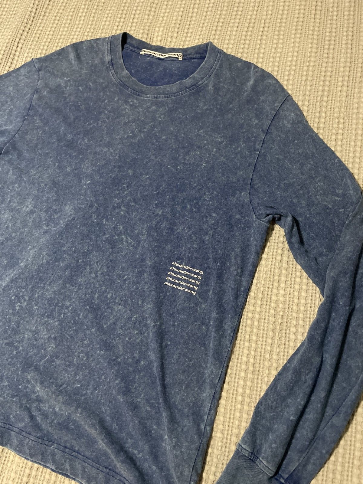 Alexander Wang Alexander Wang Acid Wash Logo Shirt Size US L / EU 52-54 / 3 - 2 Thumbnail