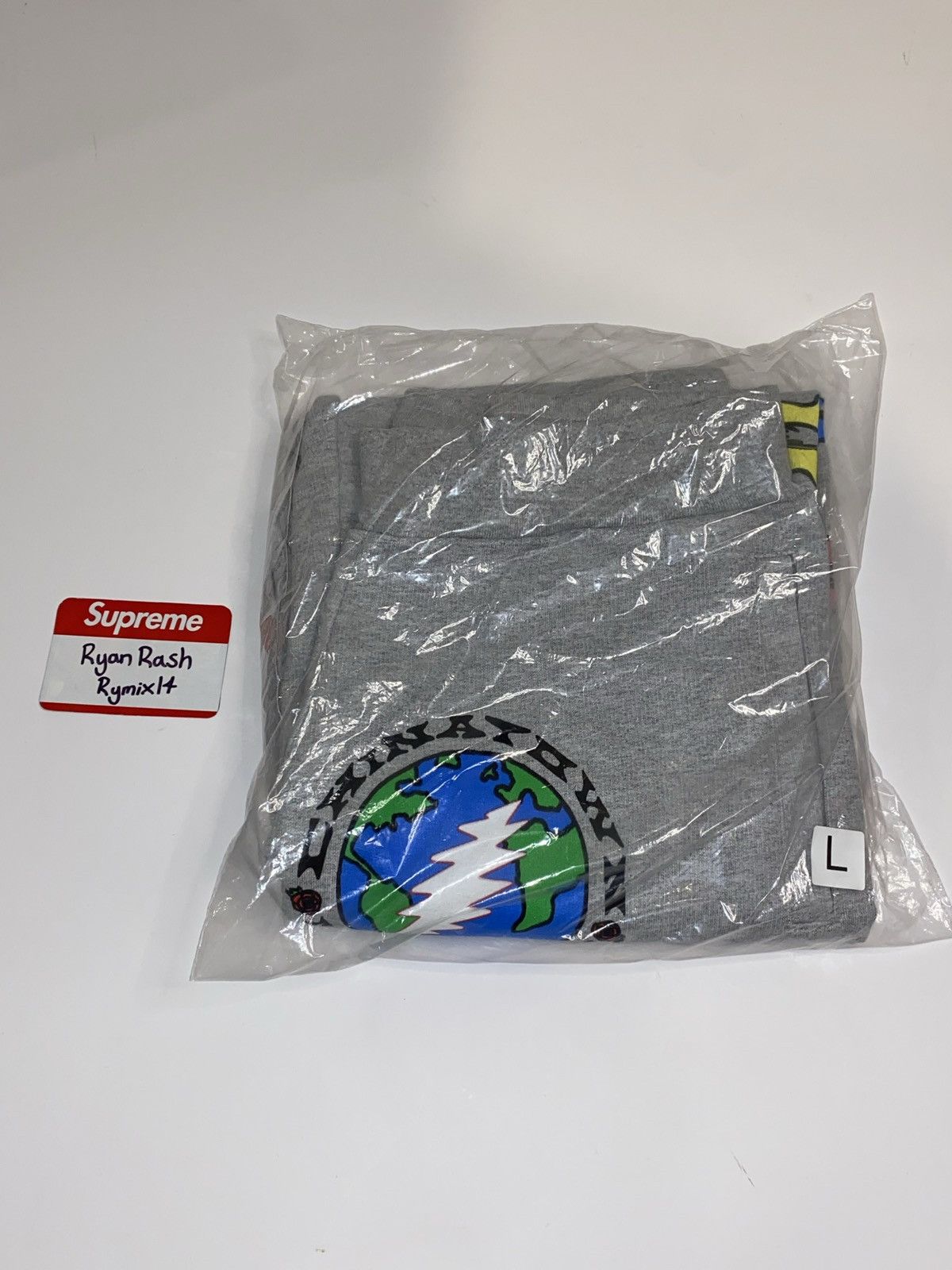 Grateful Dead × Market Chinatown Market Grateful Dead Coexist Sweatpants Gray Size US 33 - 3 Thumbnail