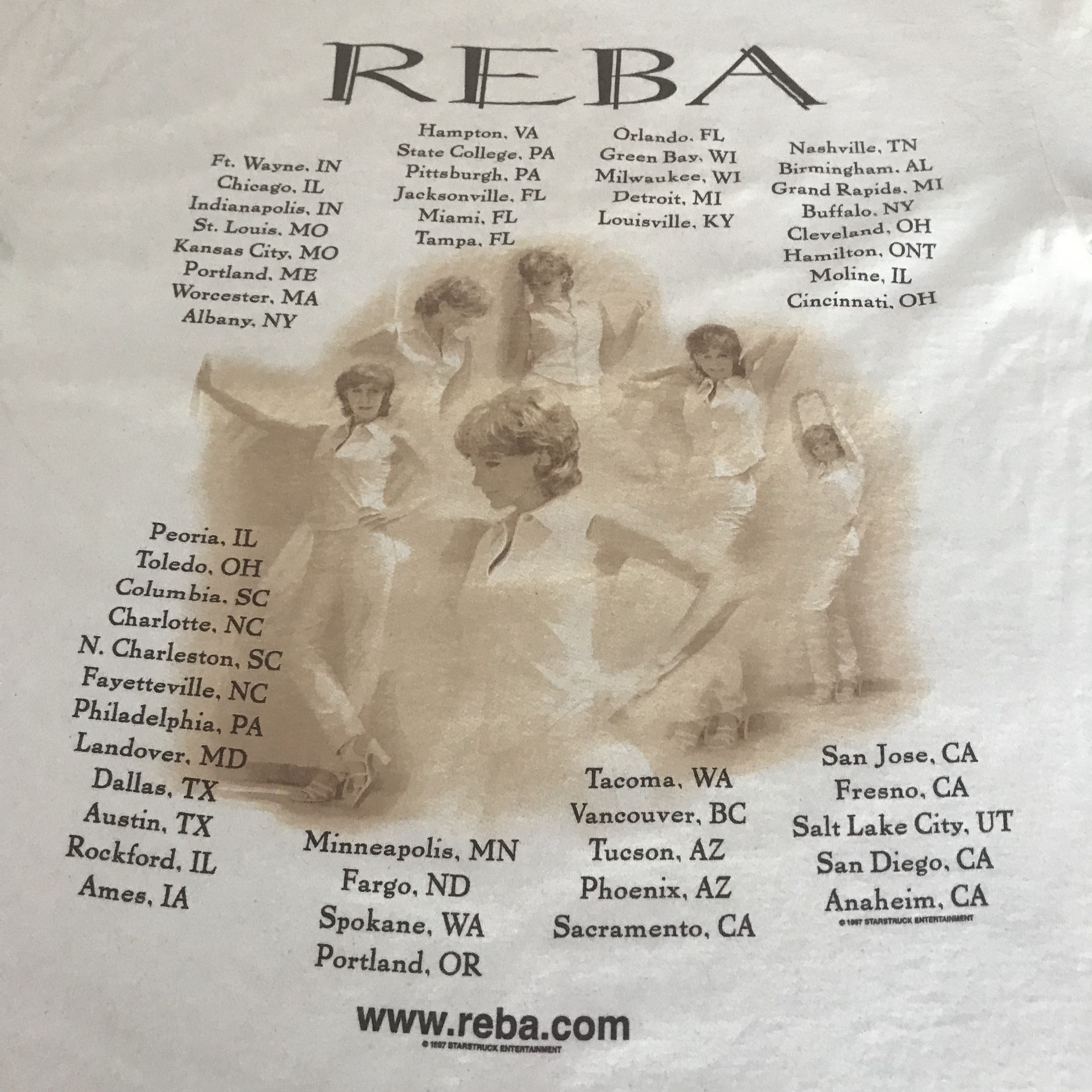 Band Tees × Vintage Vintage 90s 1997 Reba Promo Tee Country music Size US L / EU 52-54 / 3 - 6 Thumbnail