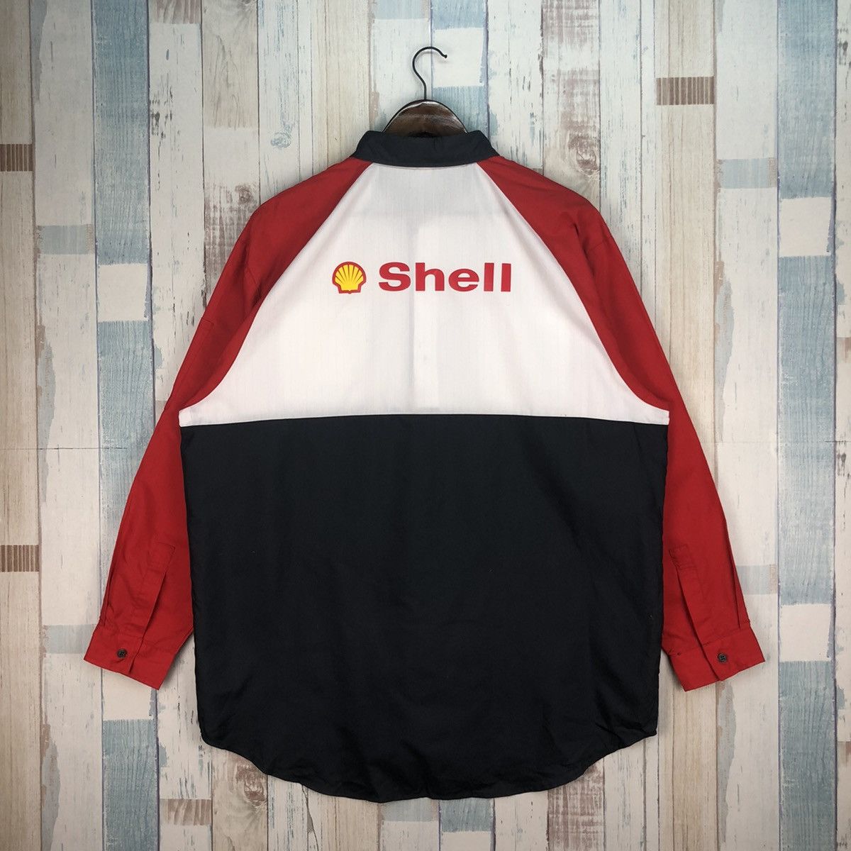 Vintage Vintage Shell Staff Shirt Button Up Size US XL / EU 56 / 4 - 2 Thumbnail