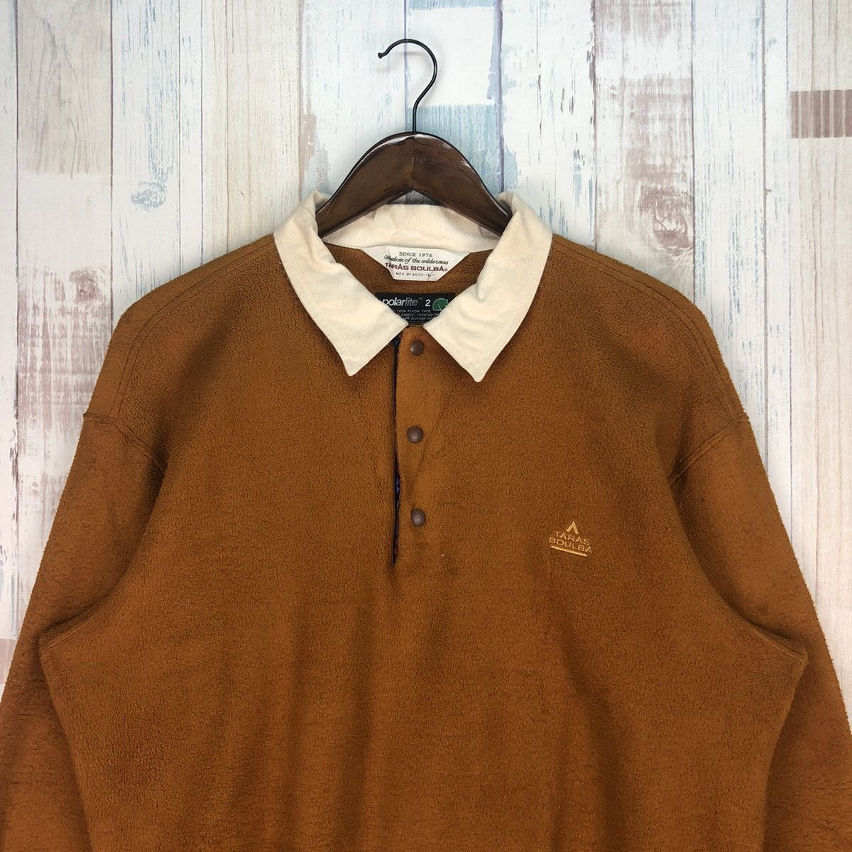 Japanese Brand × Vintage Vintage Taras Boulba Snap Button Fleece Size US L / EU 52-54 / 3 - 1 Thumbnail