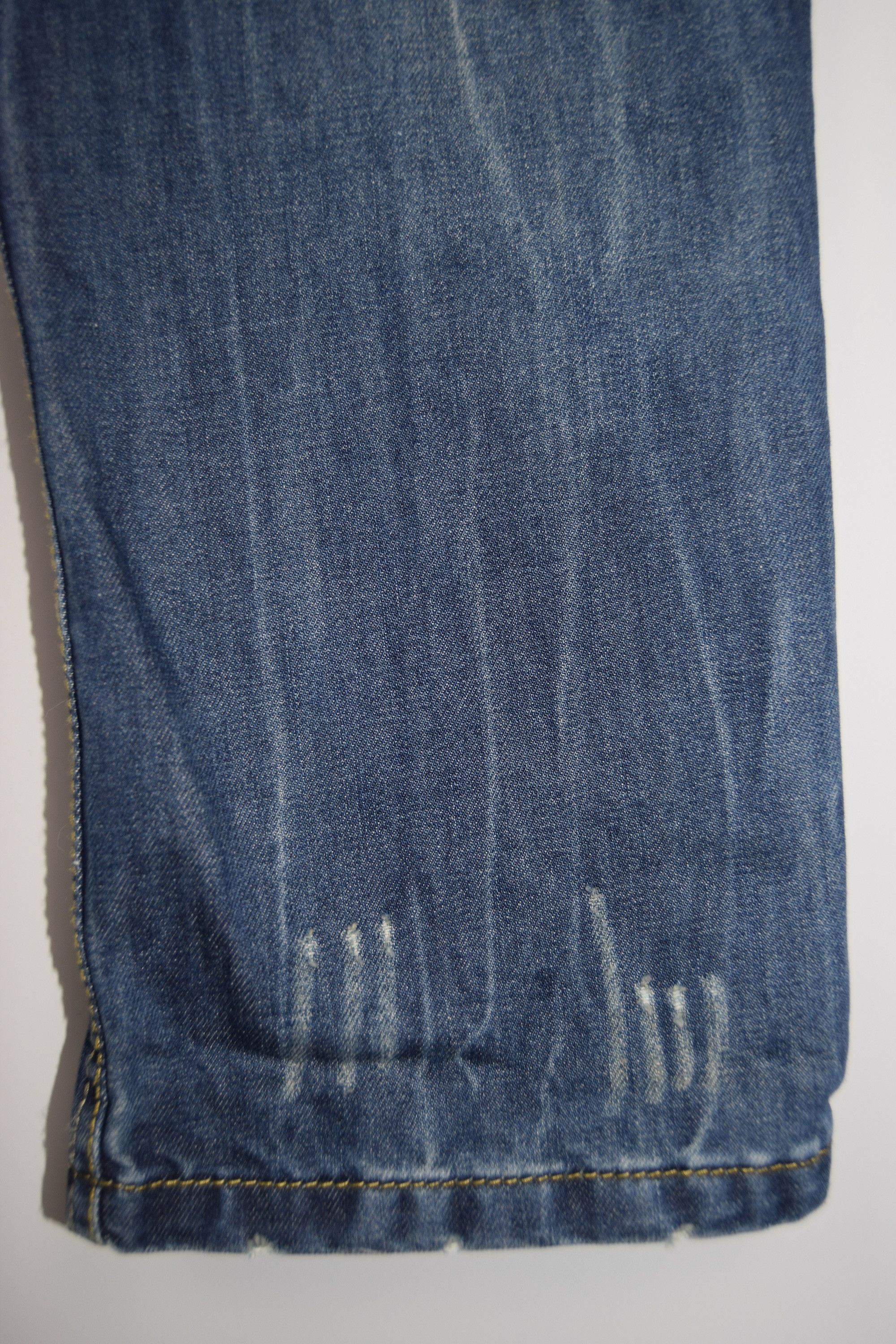 Adidas Diesel and Adidas Kurren Blue Denim Raw Selvedged Jeans Size US 31 - 4 Thumbnail