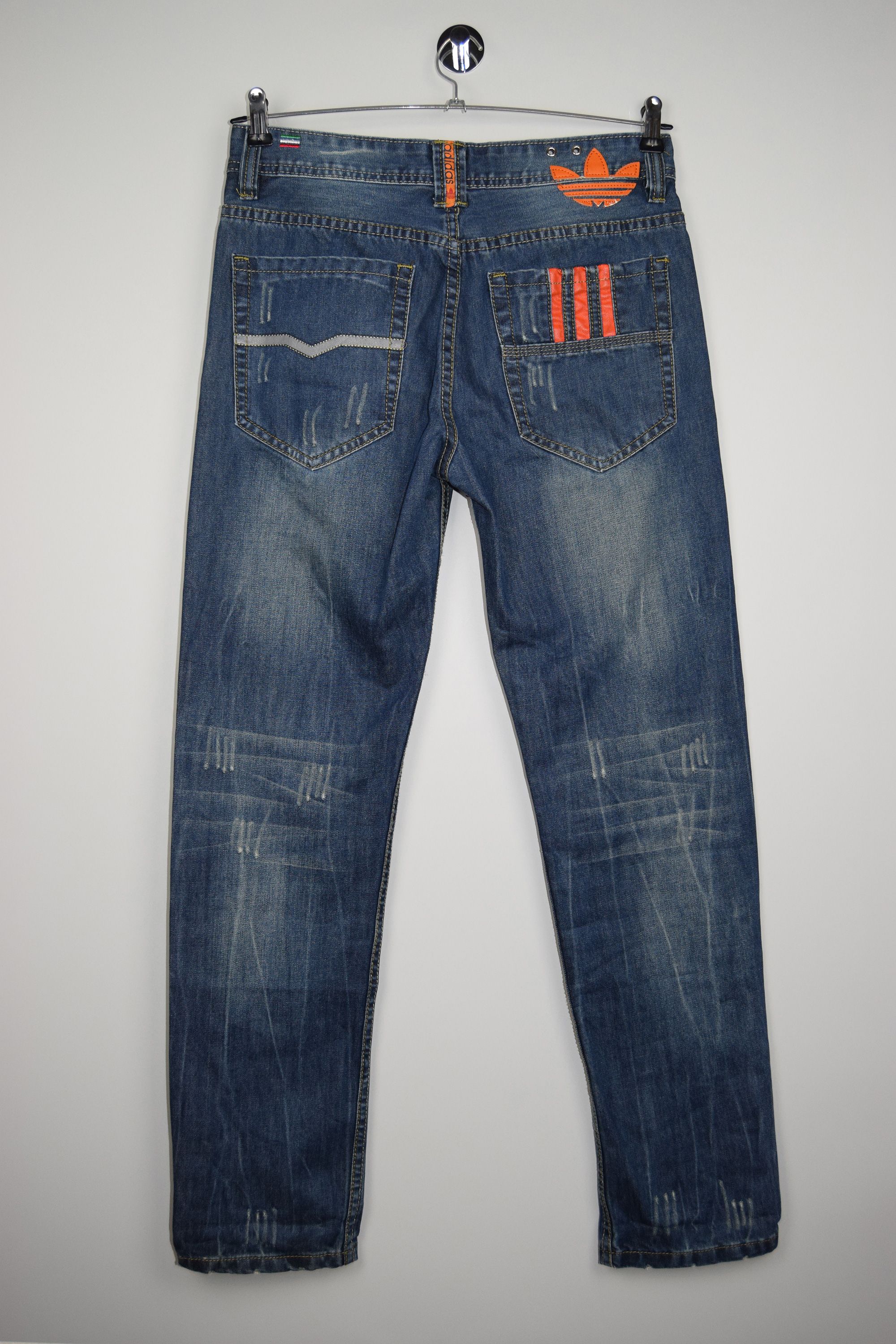 Adidas Diesel and Adidas Kurren Blue Denim Raw Selvedged Jeans Size US 31 - 1 Preview