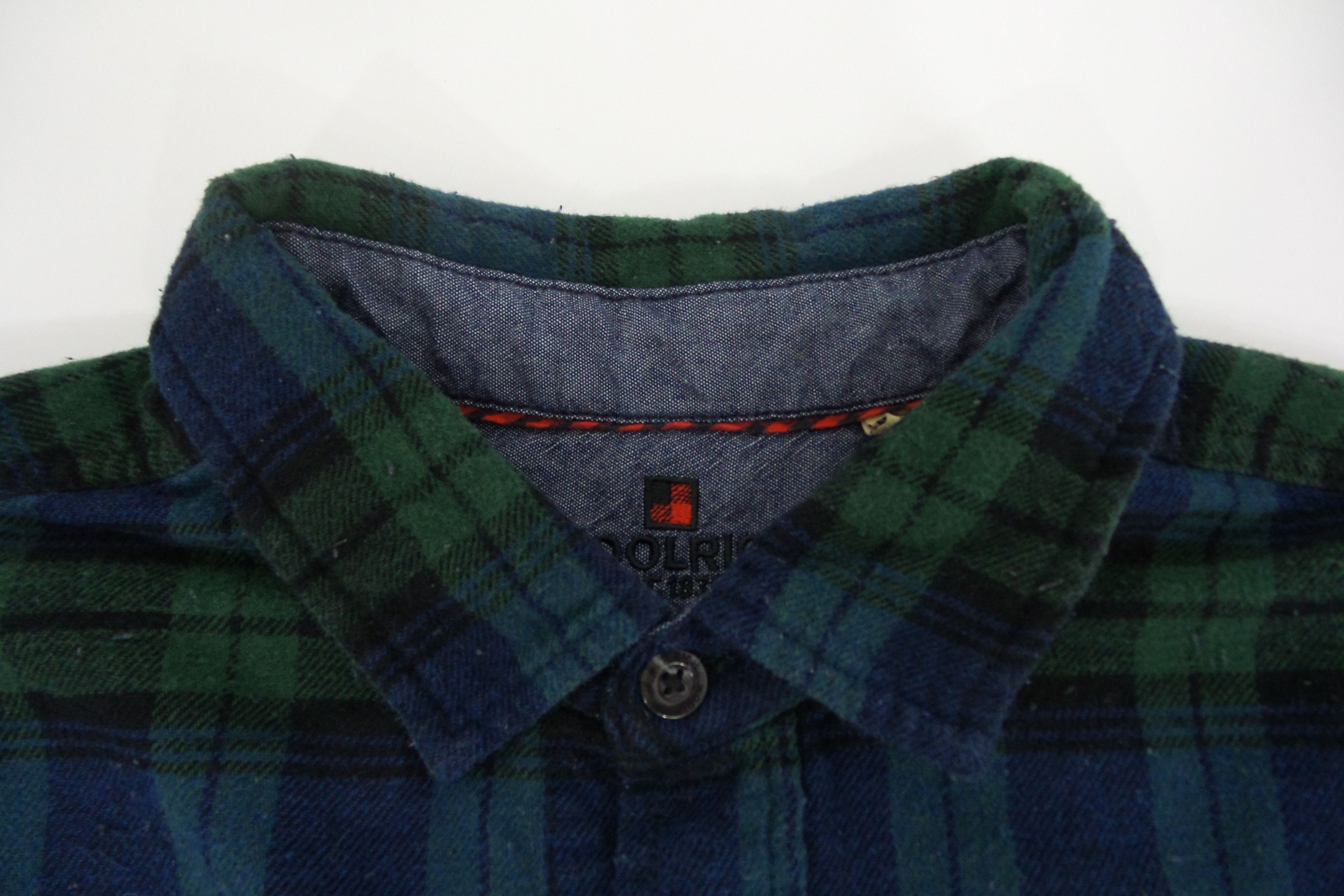 Woolrich Woolen Mills Woolrich Green Flannel Shirts Size US L / EU 52-54 / 3 - 2 Thumbnail