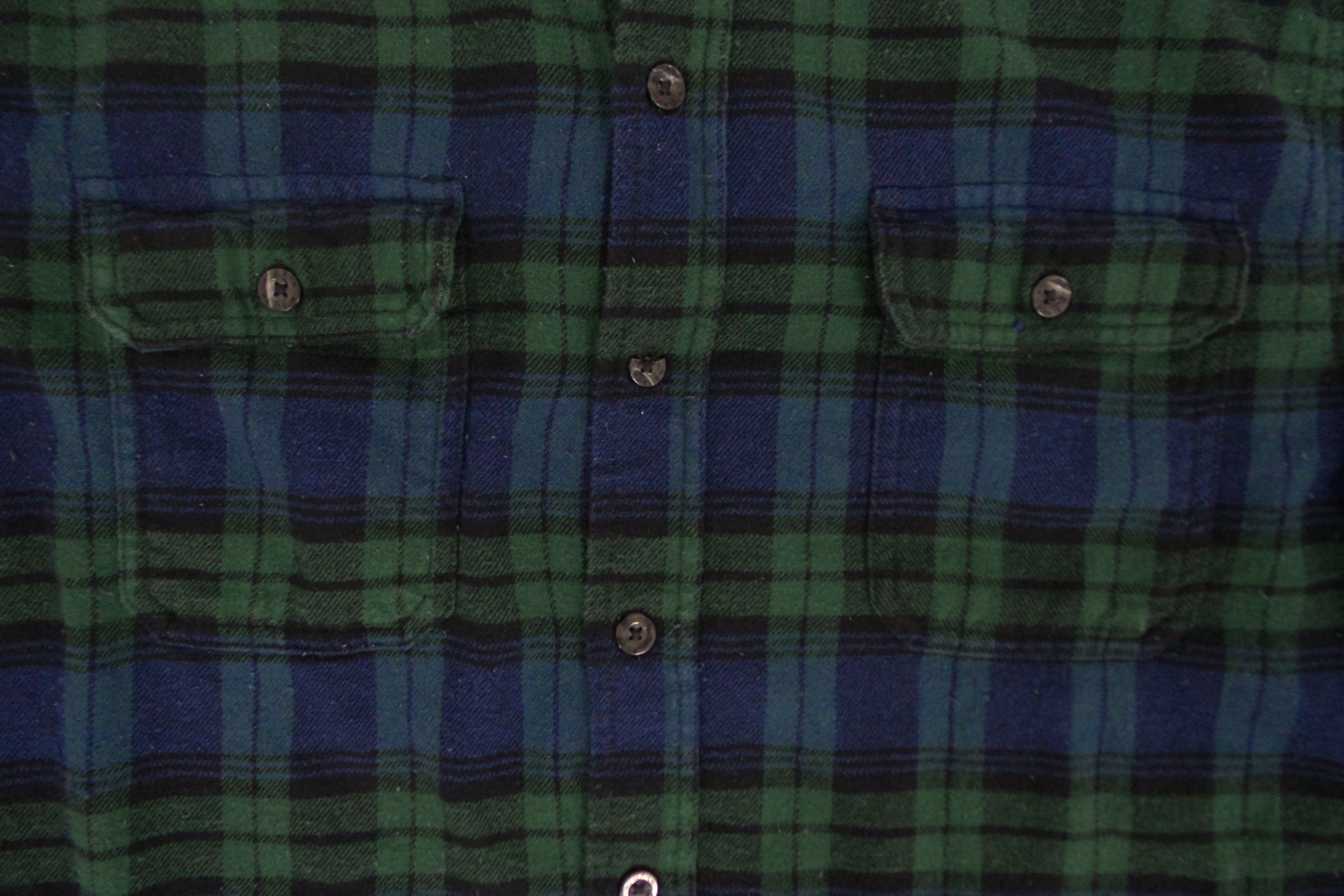 Woolrich Woolen Mills Woolrich Green Flannel Shirts Size US L / EU 52-54 / 3 - 4 Thumbnail