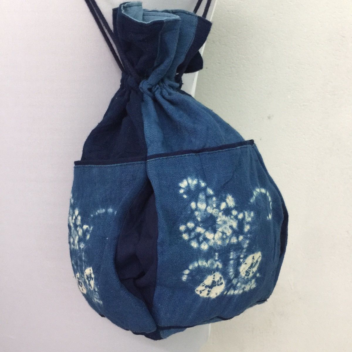 Indigo × Japanese Brand Sling drawstring bag by Japanese design like kapital bag Size ONE SIZE - 1 Thumbnail