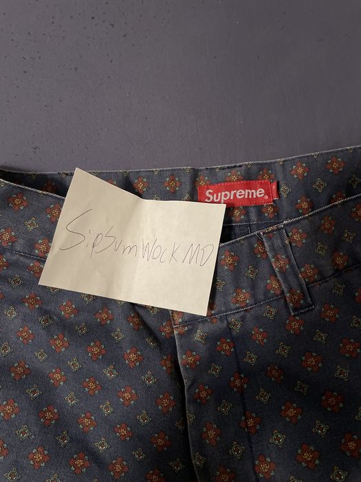 supreme foulard work pant