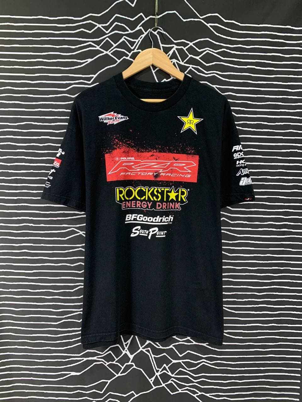 Vintage Vtg RZR Factory Racing Rockstar Energy Motorsport Tee Size US XL / EU 56 / 4 - 1 Thumbnail
