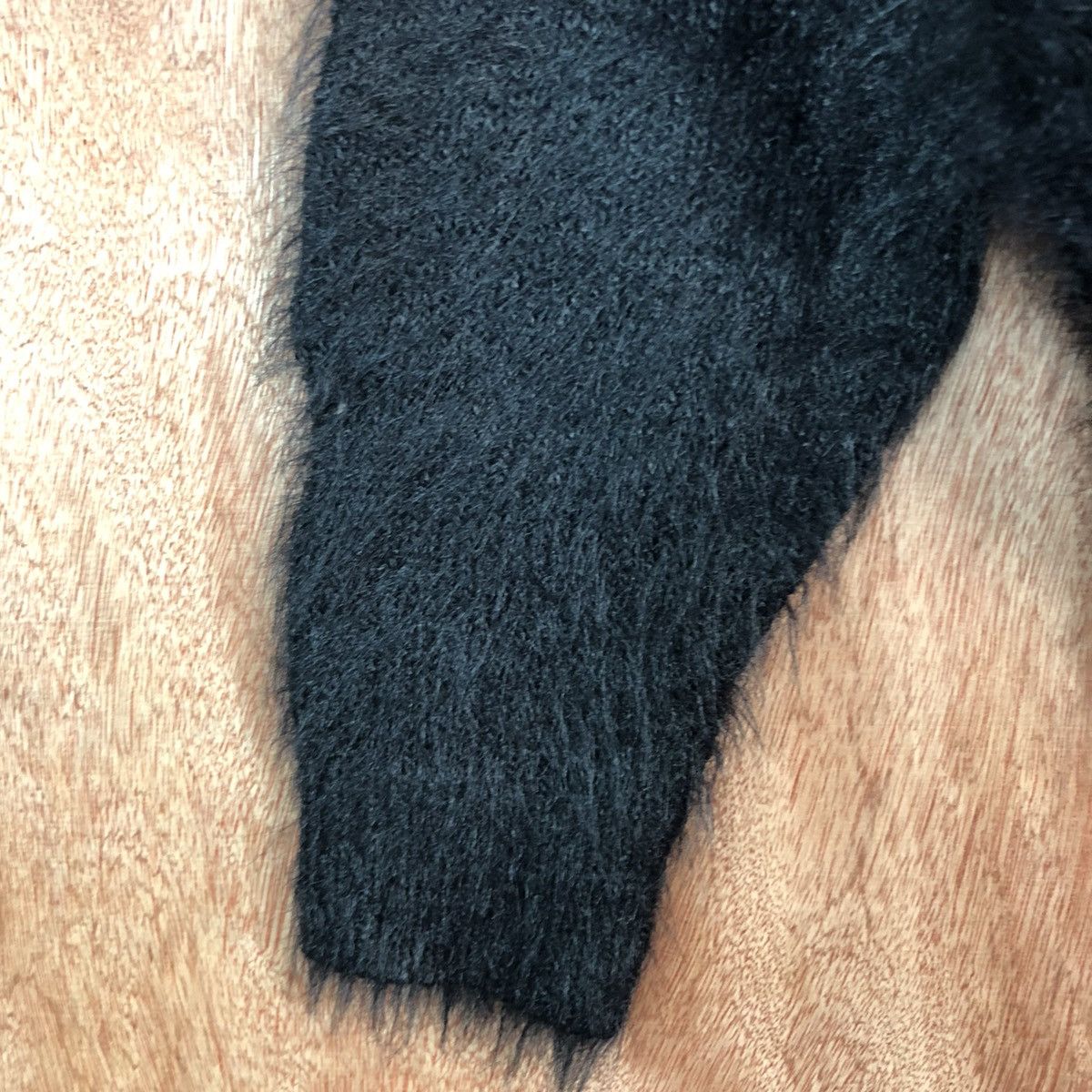 Homespun Knitwear DLL INGNI BLACK MOHAIR KNITWEAR SHAG SHAGGY #c432 Size M / US 6-8 / IT 42-44 - 6 Thumbnail