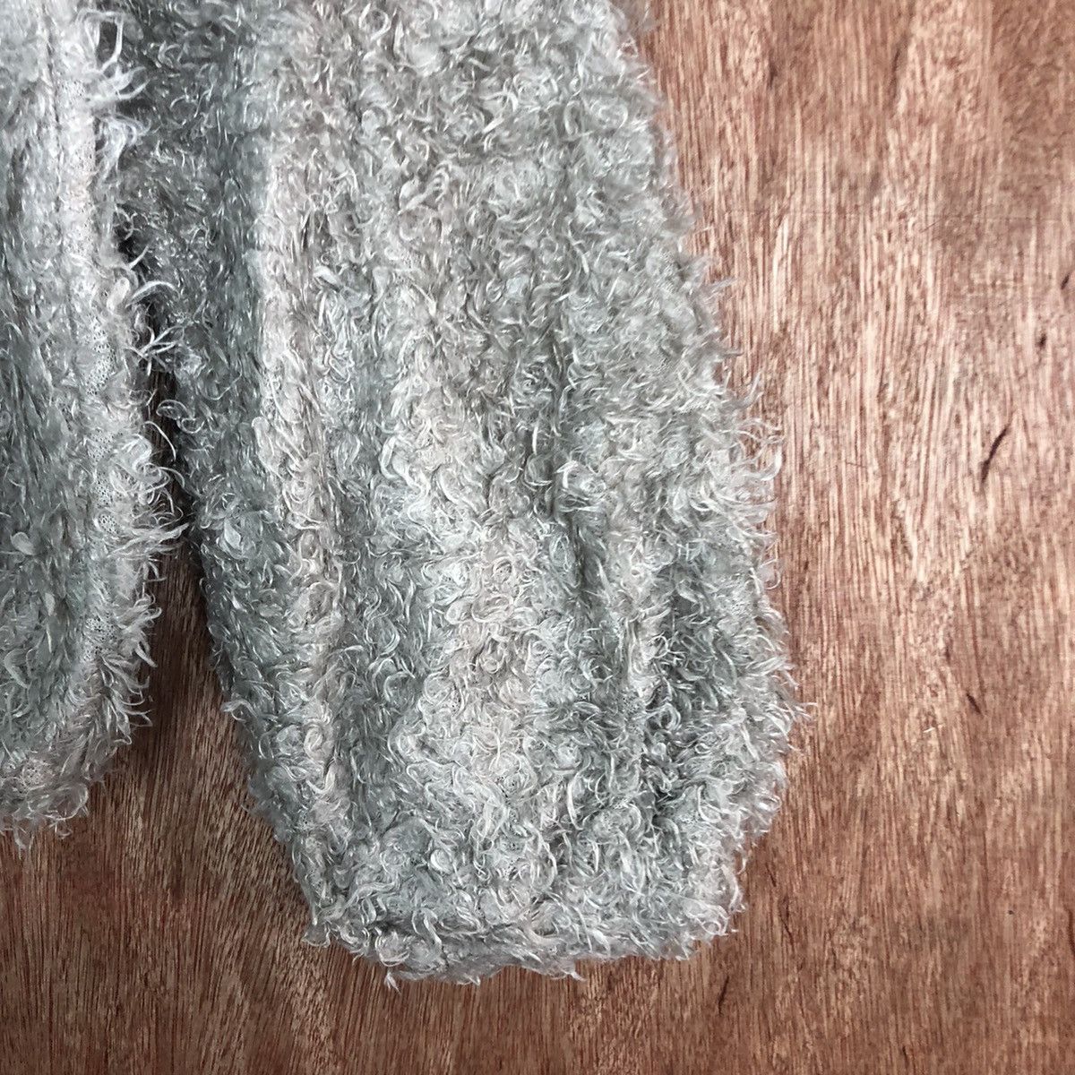 Homespun Knitwear D Rope Picnic Grey Mohair shag shaggy fur Knitwear #c425 Size XS / US 0-2 / IT 36-38 - 4 Thumbnail