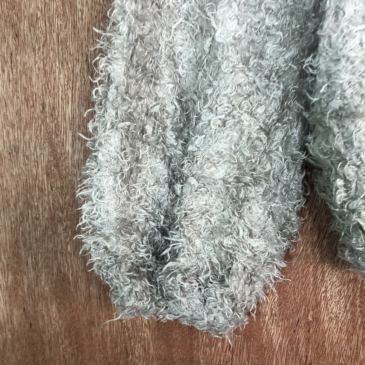 Homespun Knitwear D Rope Picnic Grey Mohair shag shaggy fur Knitwear #c425 Size XS / US 0-2 / IT 36-38 - 6 Thumbnail