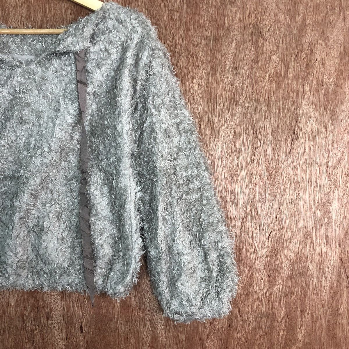 Homespun Knitwear D Rope Picnic Grey Mohair shag shaggy fur Knitwear #c425 Size XS / US 0-2 / IT 36-38 - 5 Thumbnail