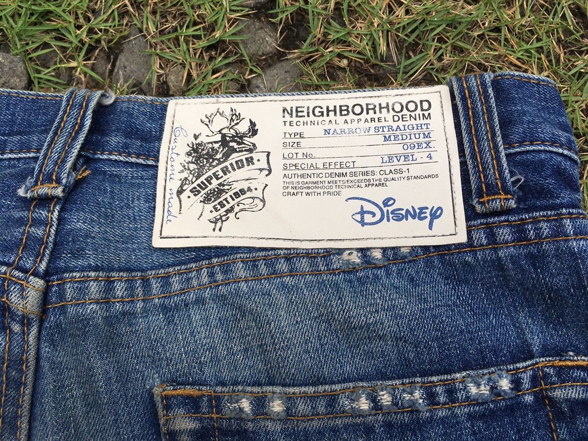 Disney × Neighborhood × Vintage RARE Neighborhood x Disney selvedge Denim Jeans Size US 30 / EU 46 - 11 Thumbnail