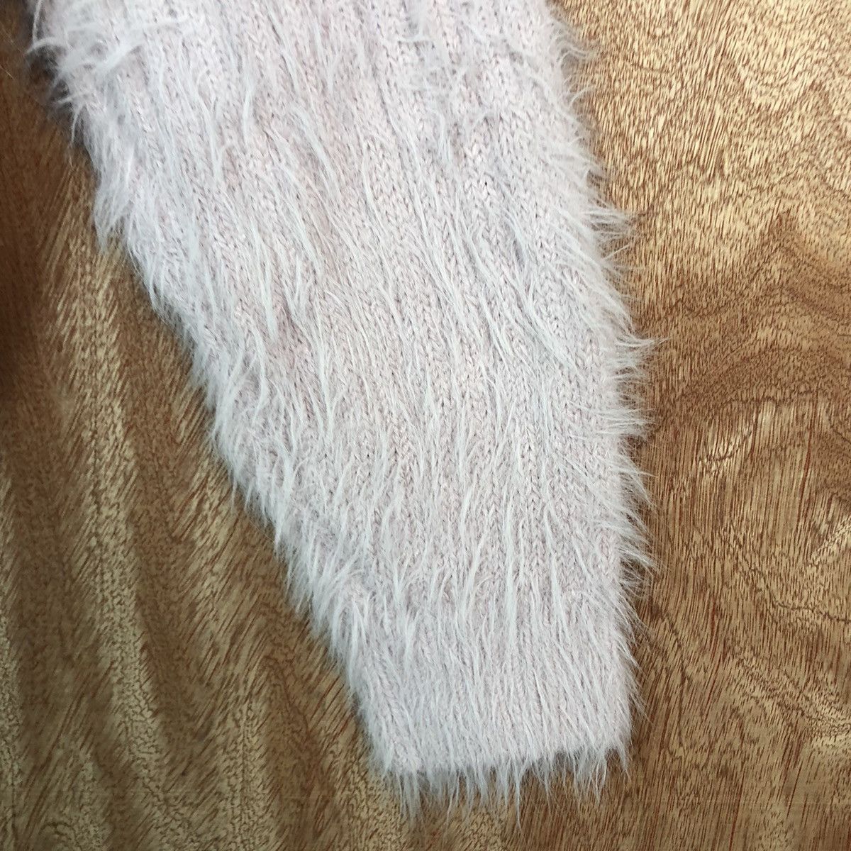 Homespun Knitwear DLL INGNI LIGHT PINK MOHAIR SHAG SHAGGY KNITWEAR #c396 Size M / US 6-8 / IT 42-44 - 4 Thumbnail