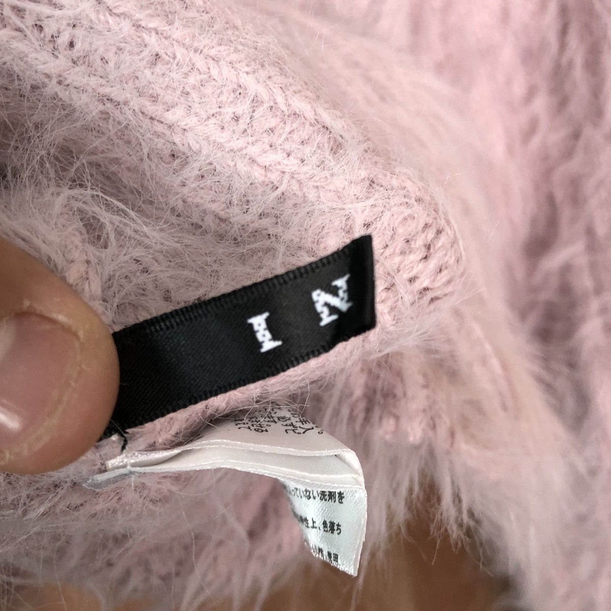 Homespun Knitwear DLL INGNI LIGHT PINK MOHAIR SHAG SHAGGY KNITWEAR #c396 Size M / US 6-8 / IT 42-44 - 10 Thumbnail