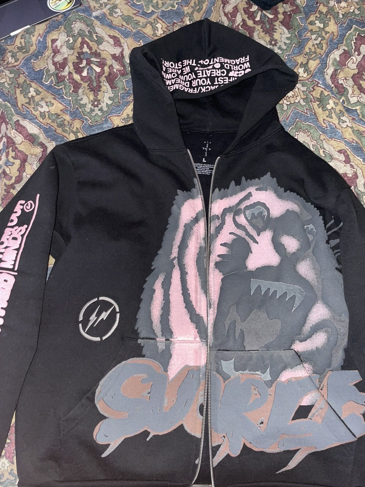 TRAVIS SCOTT FRAGMENTDESIGN ZIPUP Hoodie-