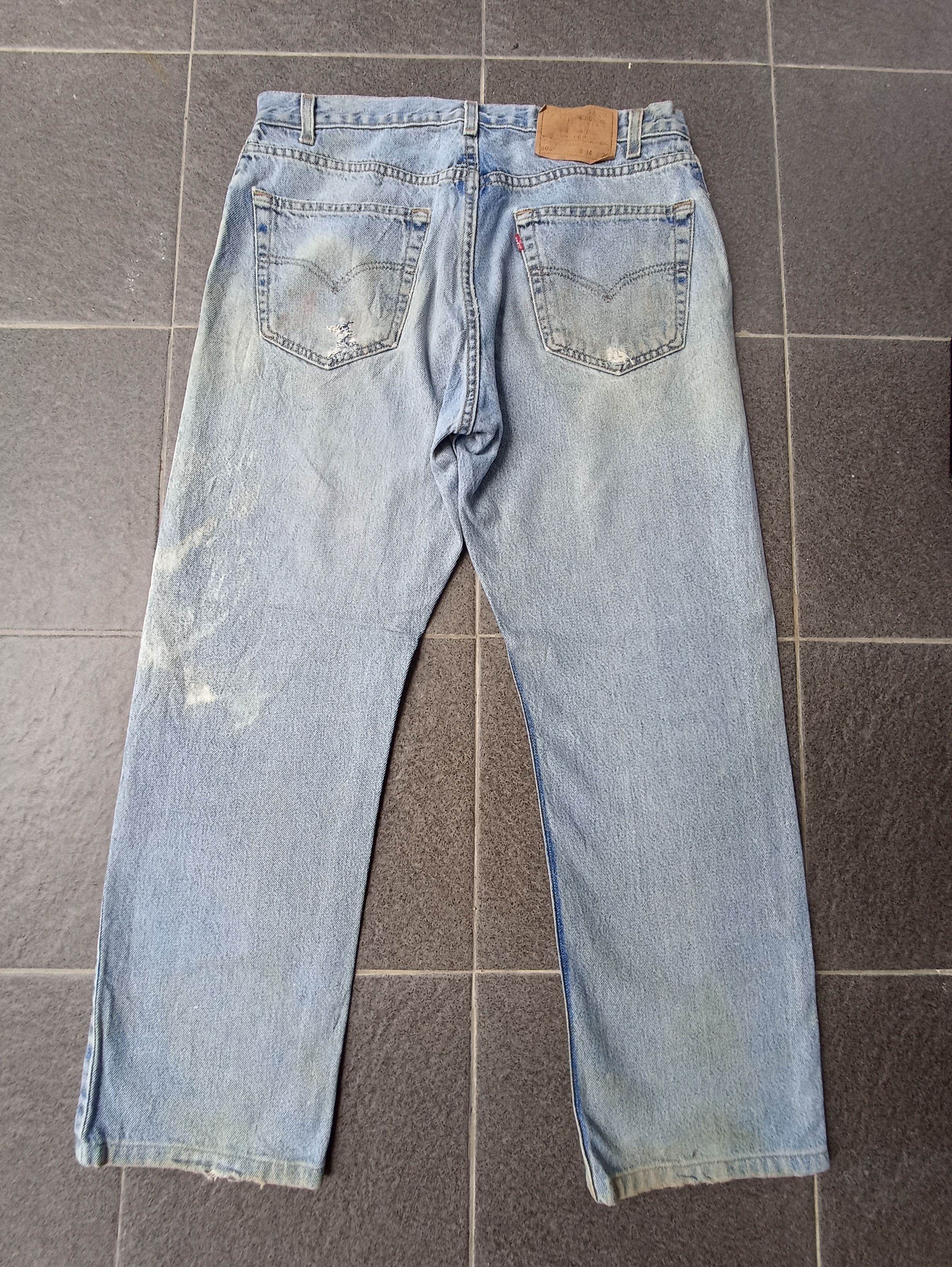 Jean × Levi's × Vintage 90s Vintage Levis 505 Blue Wash Jeans-J193 Size US 34 / EU 50 - 2 Thumbnail