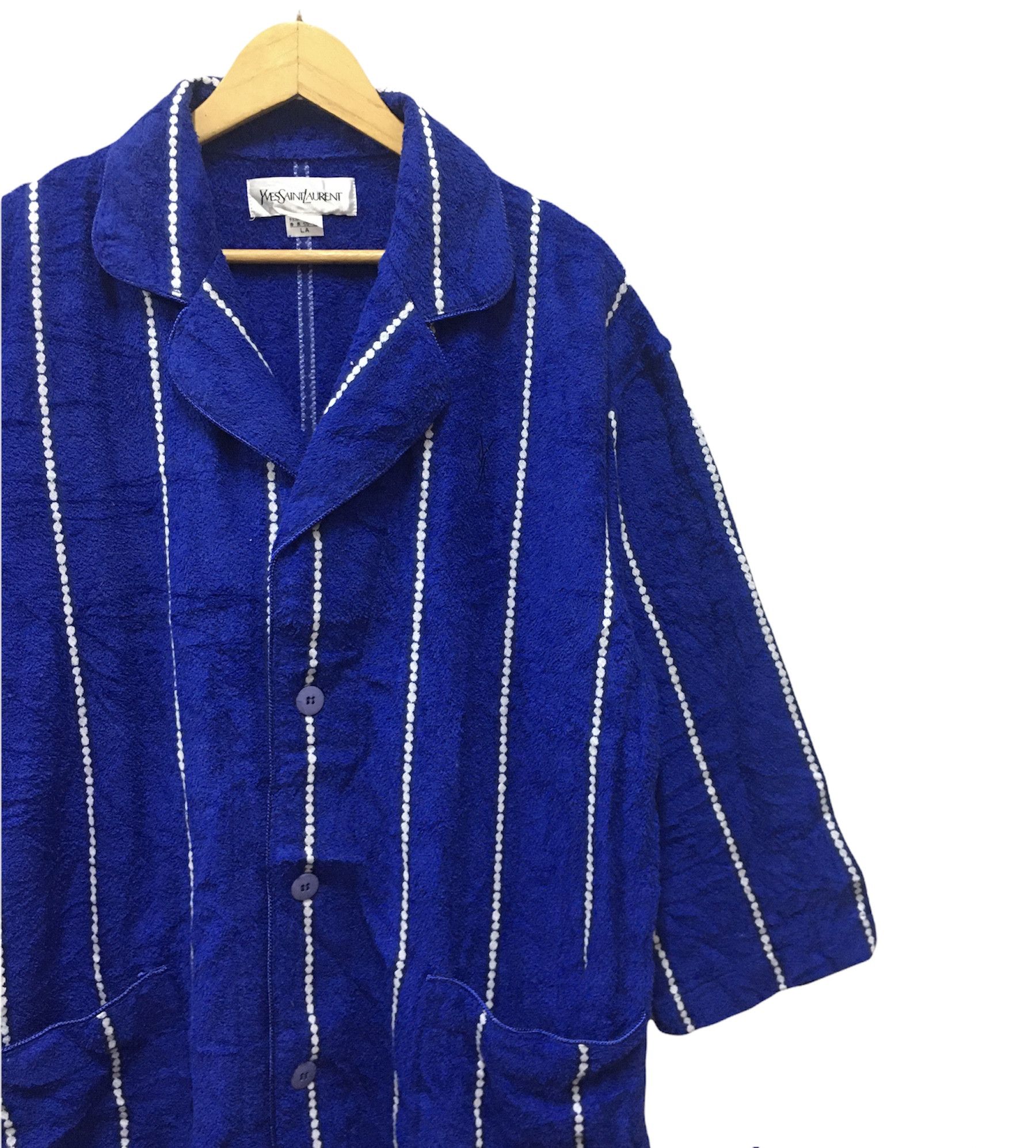 Vintage × Yves Saint Laurent Vintage Yves Saint Lauren Long Jacket / Pajamas Size US M / EU 48-50 / 2 - 3 Thumbnail