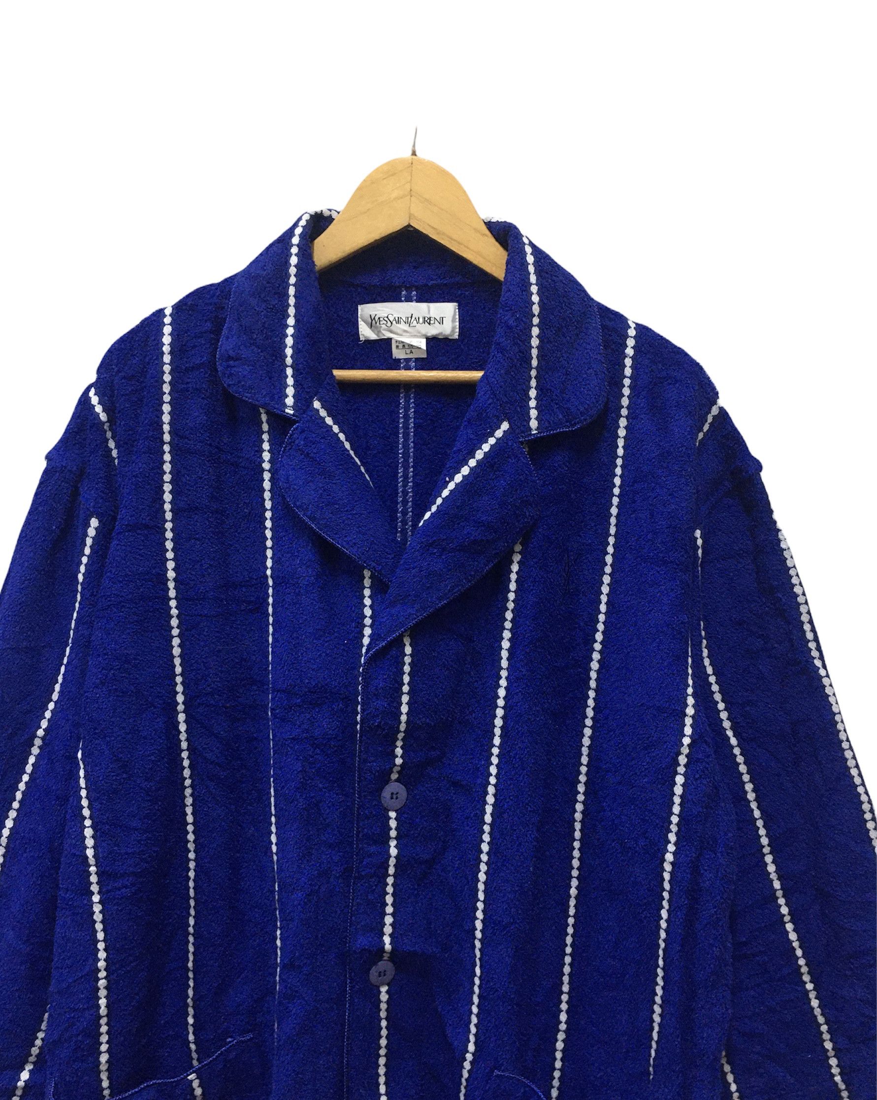 Vintage × Yves Saint Laurent Vintage Yves Saint Lauren Long Jacket / Pajamas Size US M / EU 48-50 / 2 - 2 Thumbnail